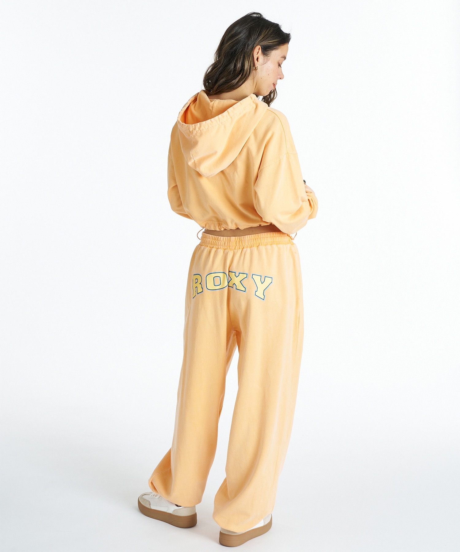ROXY ロキシー ジップアップ パーカー レディース クロップド丈 裏毛