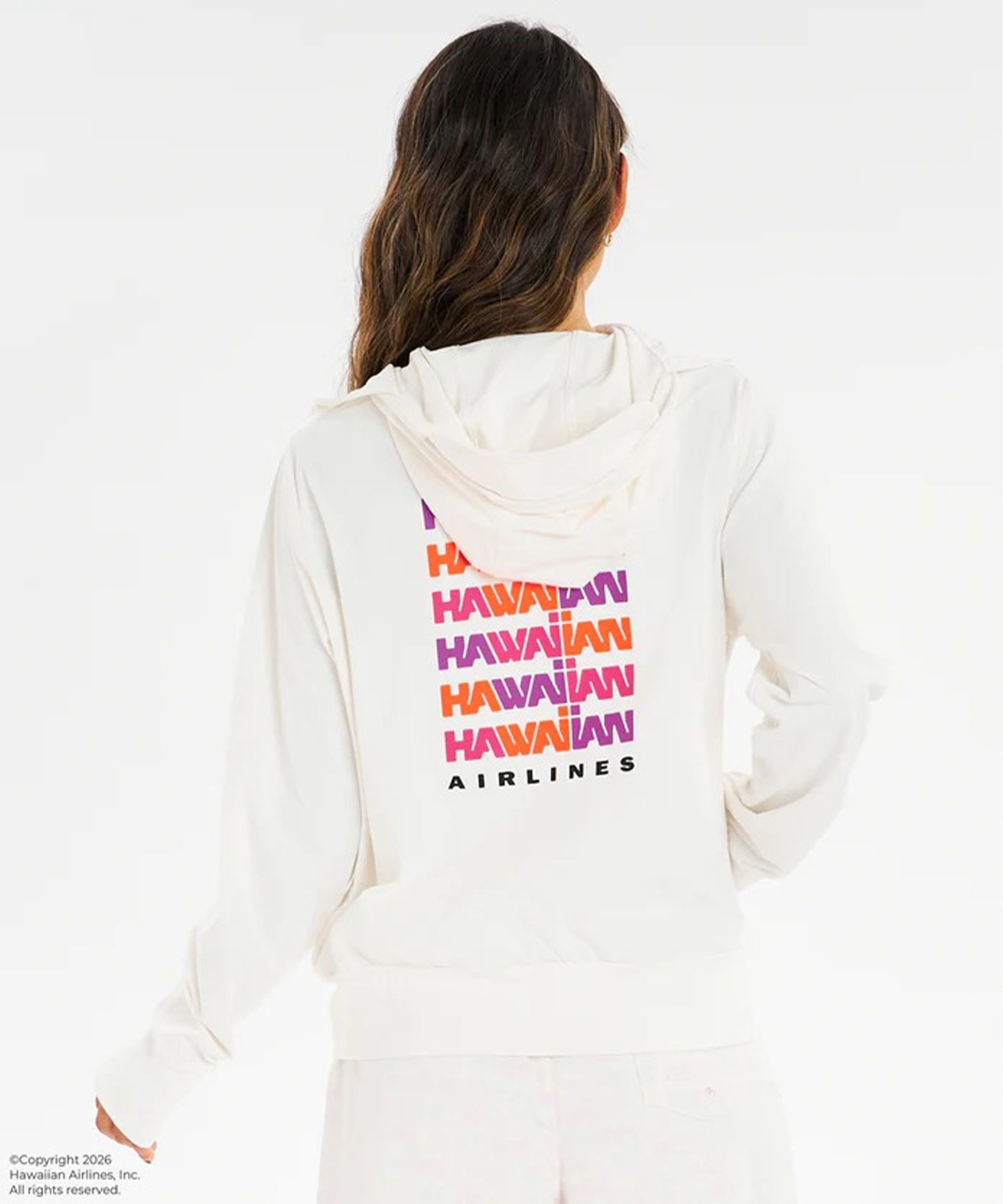 ROXY ロキシー HAWAIIAN AIRLINES コラボ ジップアップ パーカー