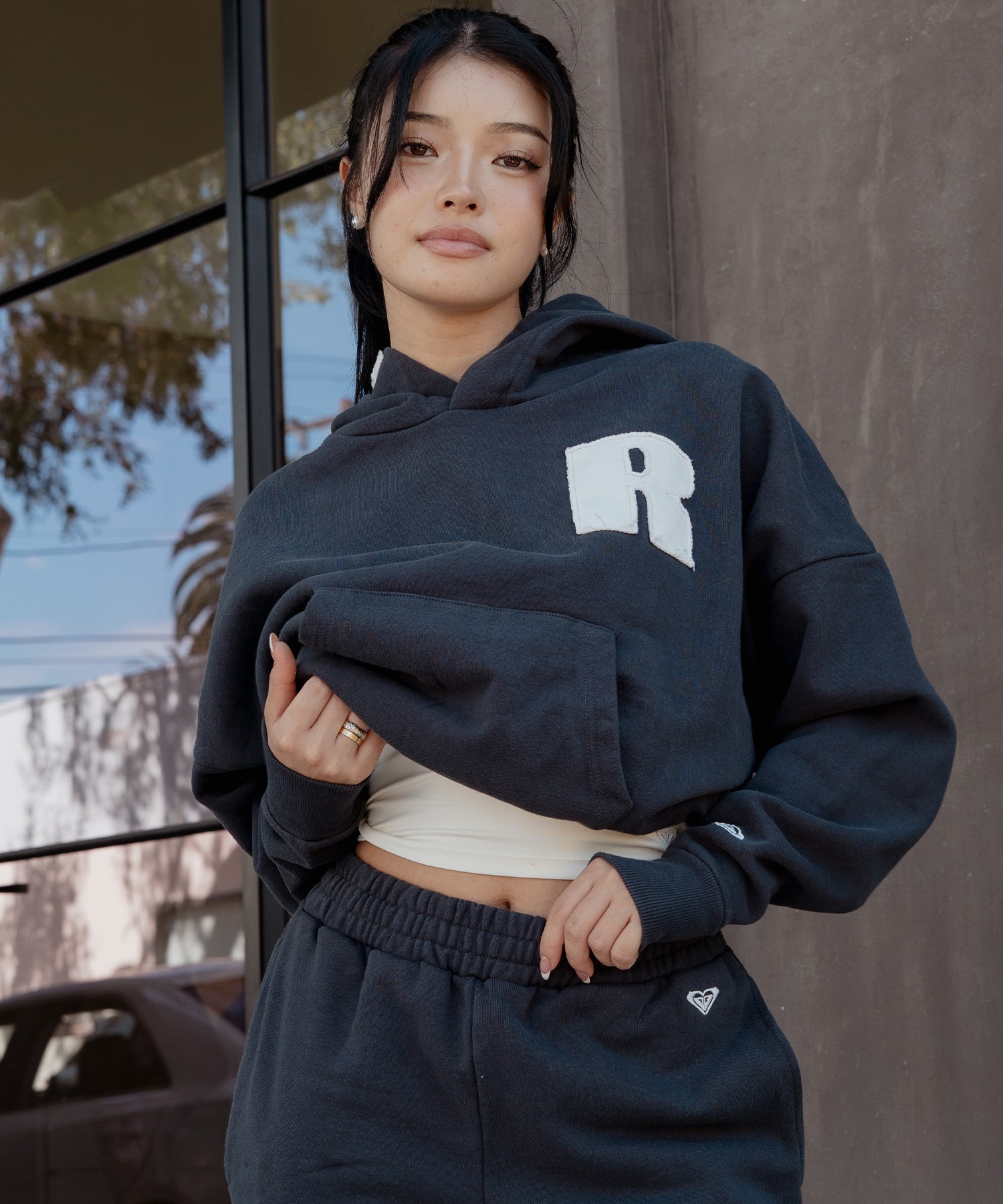 ROXY ロキシー プルオーバー パーカー フーディー レディース 裏起毛