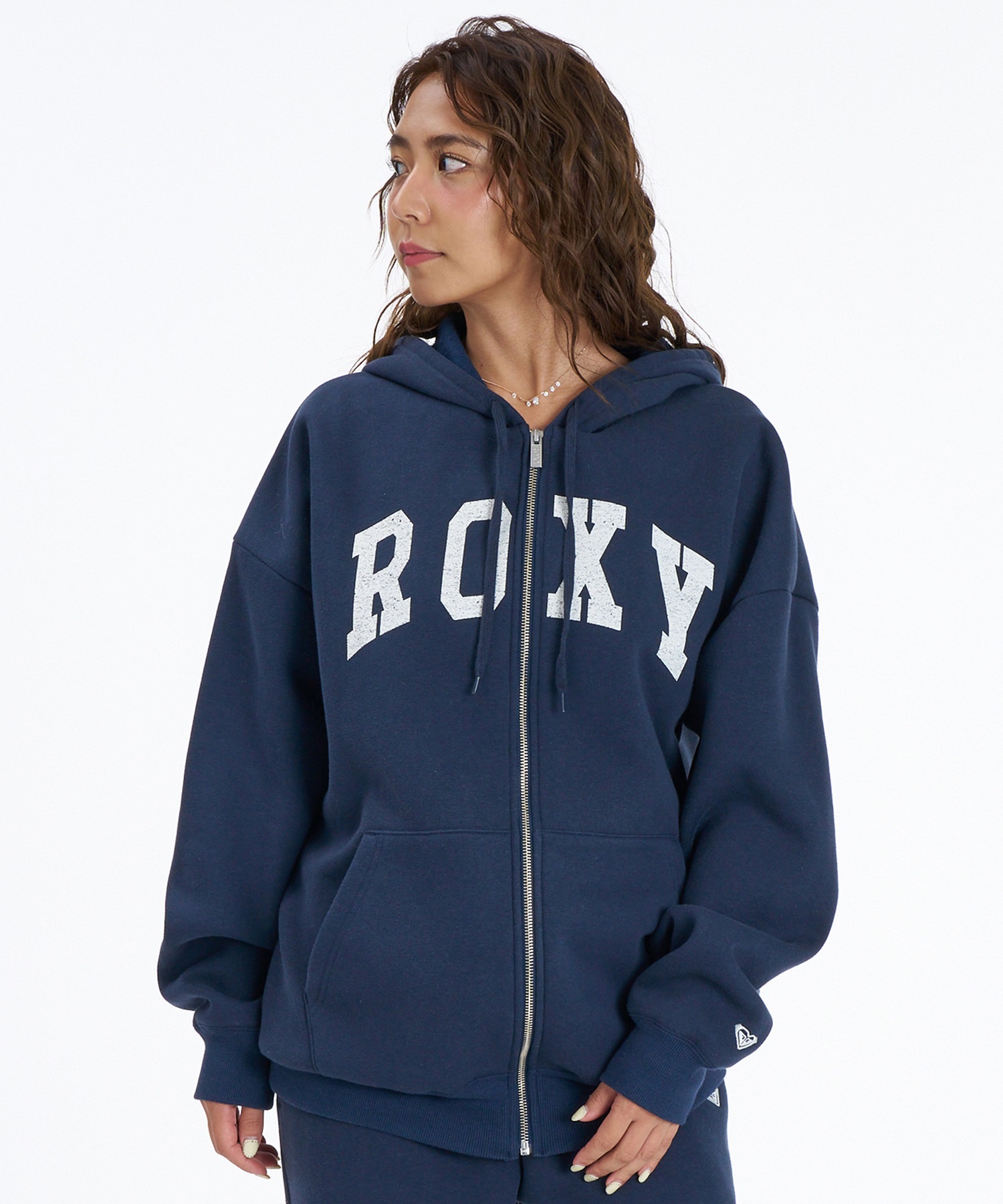 ROXY ロキシー ジップアップ パーカー フーディー レディース ロゴ