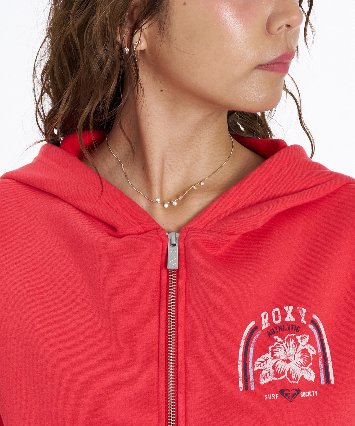 ROXY ロキシー ジップアップ パーカー フーディー レディース ロゴ