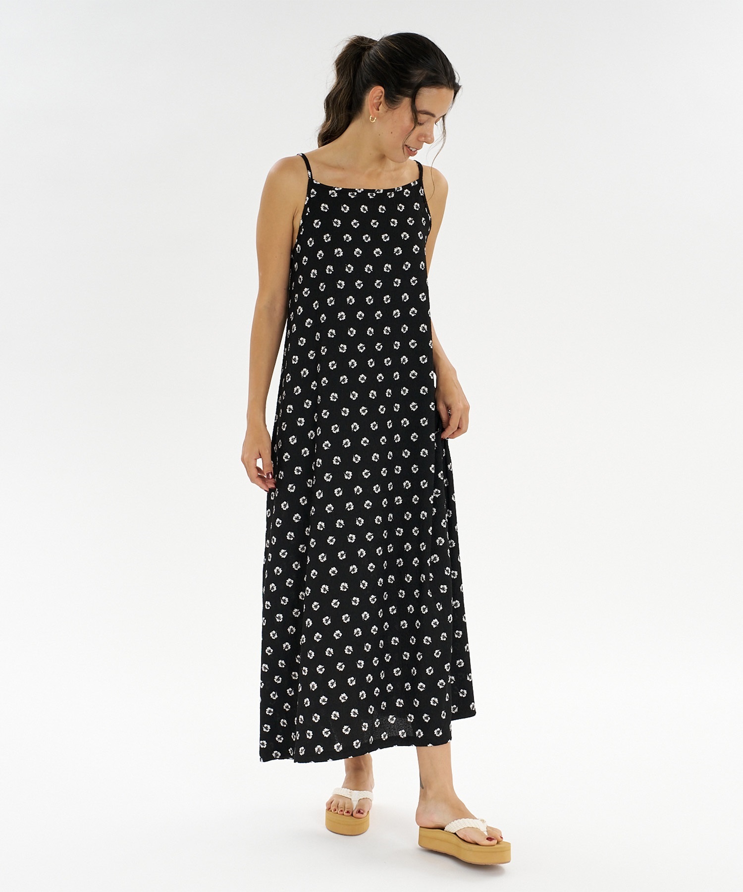 ROXY ロキシー ワンピース レディース 花柄 HIBISCUS TIDE DRESS