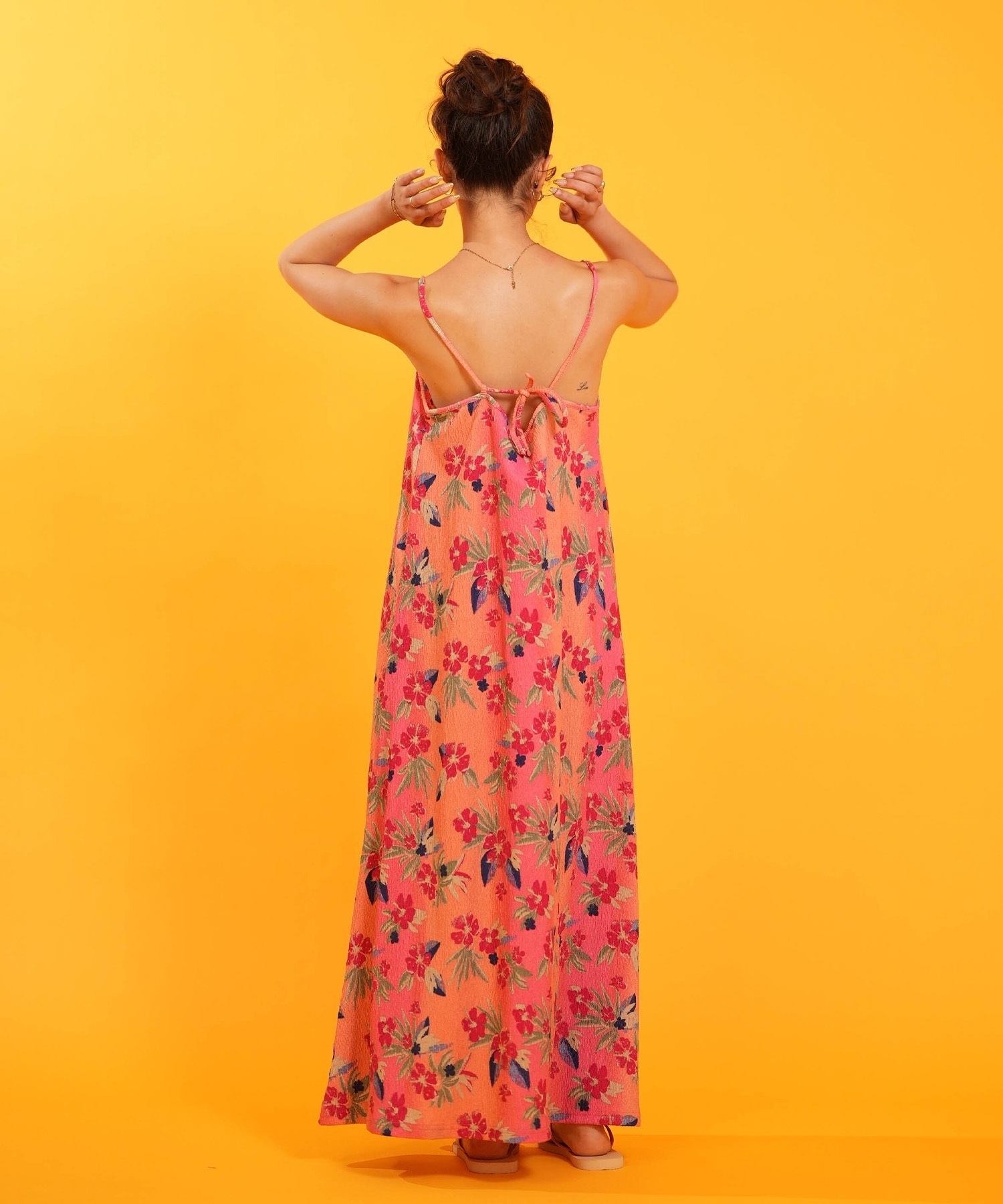 ROXY ロキシー ワンピース レディース 花柄 HIBISCUS TIDE DRESS