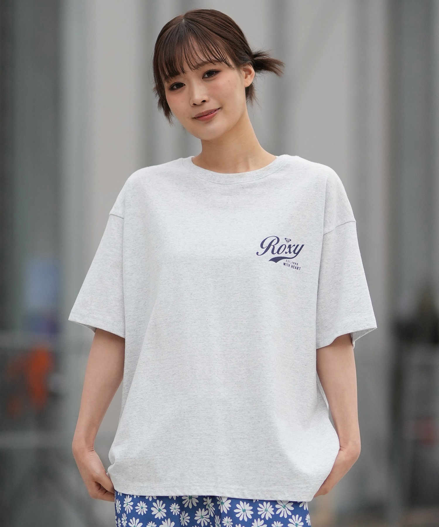 ROXY ロキシー 半袖 Tシャツ レディース バックプリント ドロップショルダー RST261076(NAT-S)