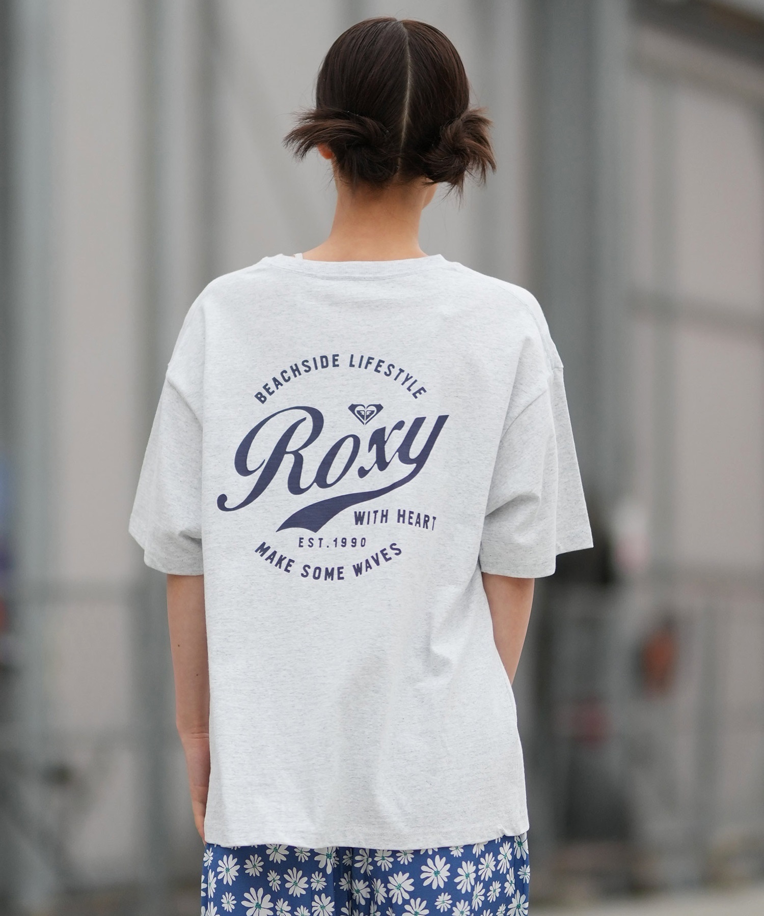 ROXY ロキシー 半袖 Tシャツ レディース バックプリント ドロップショルダー RST261076(NAT-S)