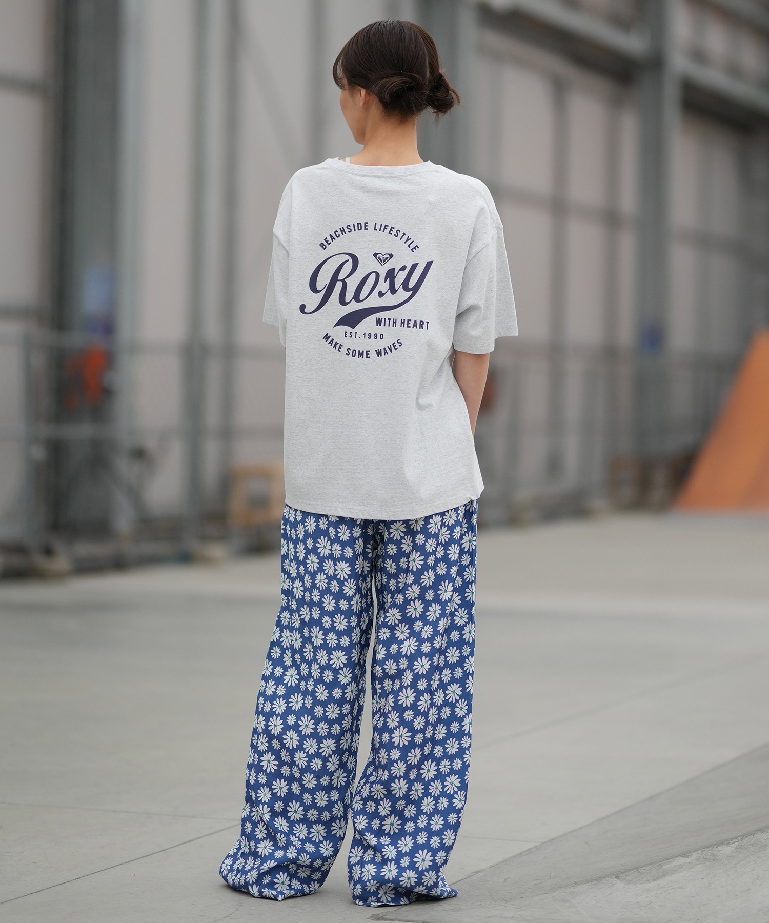 ROXY ロキシー 半袖 Tシャツ レディース バックプリント ドロップショルダー RST261076(NAT-S)