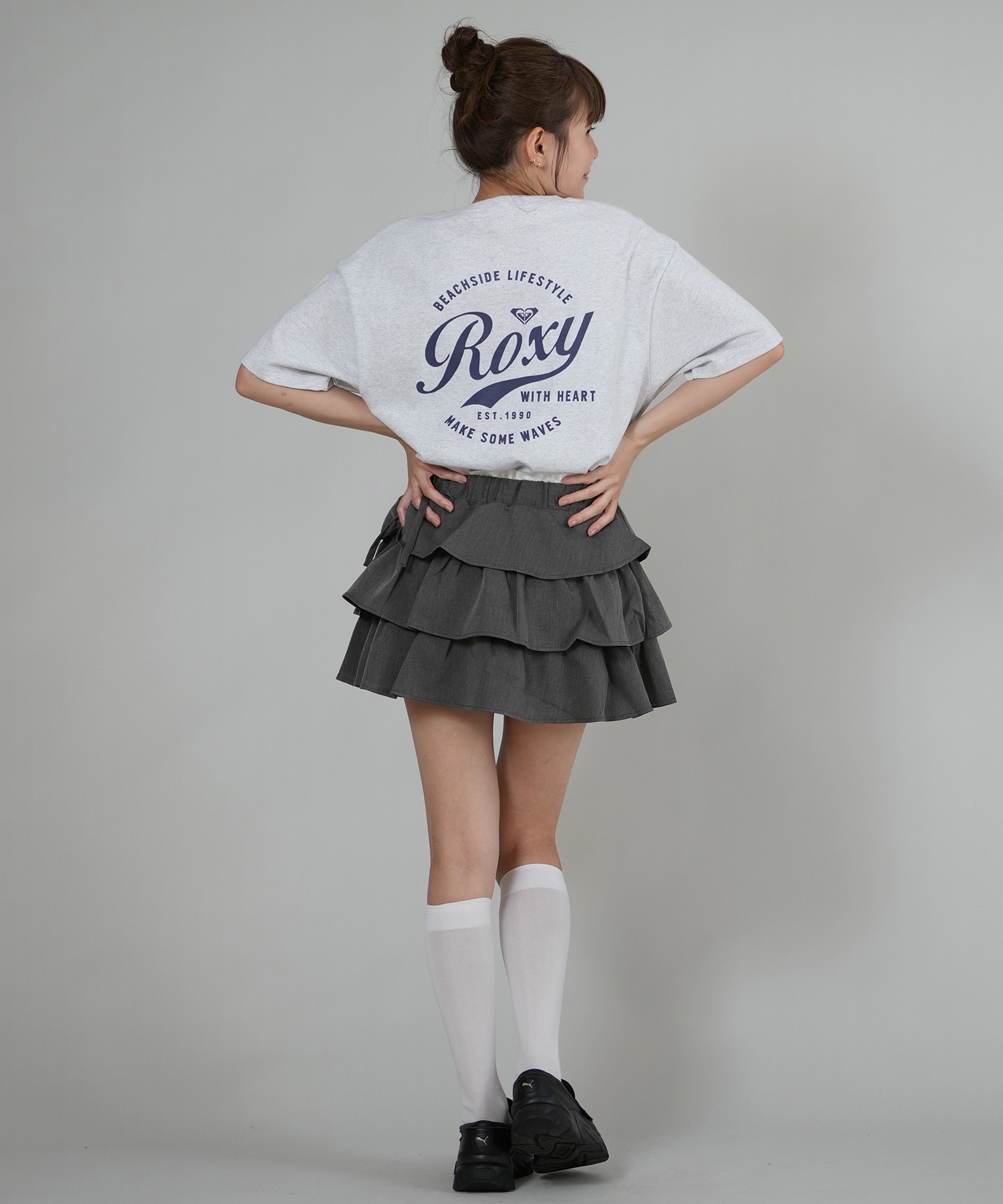 ROXY ロキシー 半袖 Tシャツ レディース バックプリント ドロップショルダー RST261076(NAT-S)