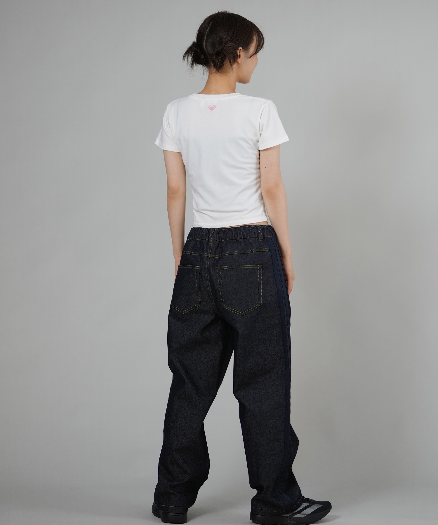 ROXY ロキシー 半袖 Tシャツ レディース チビT 丈短め クロップド丈 RST261086(WHT-M)