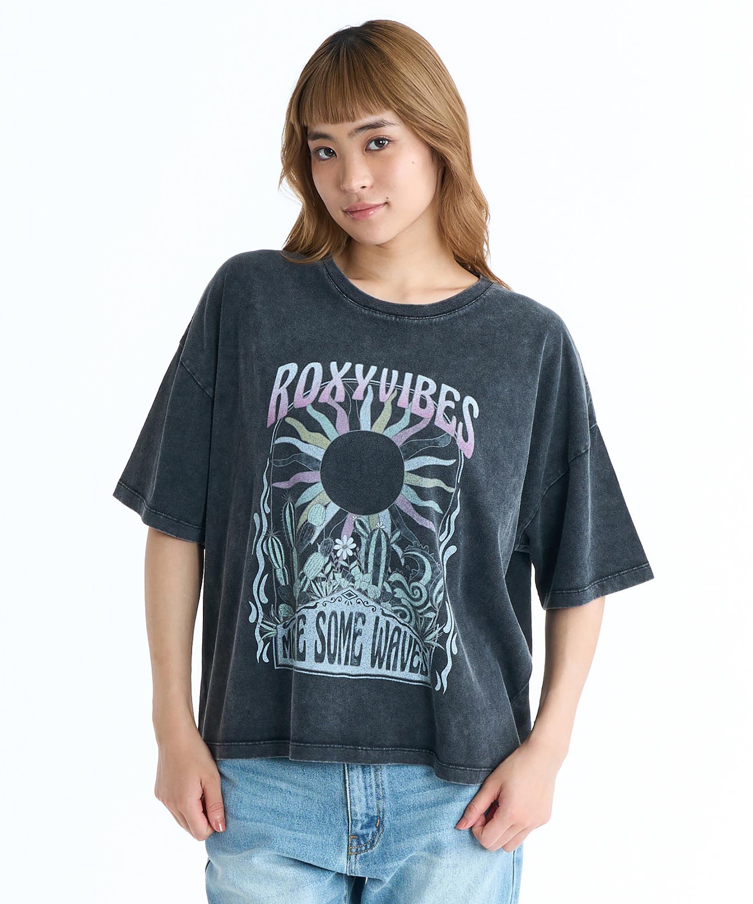 ROXY ロキシー 半袖 Tシャツ レディース フロントプリント RST261087(NAT-M)