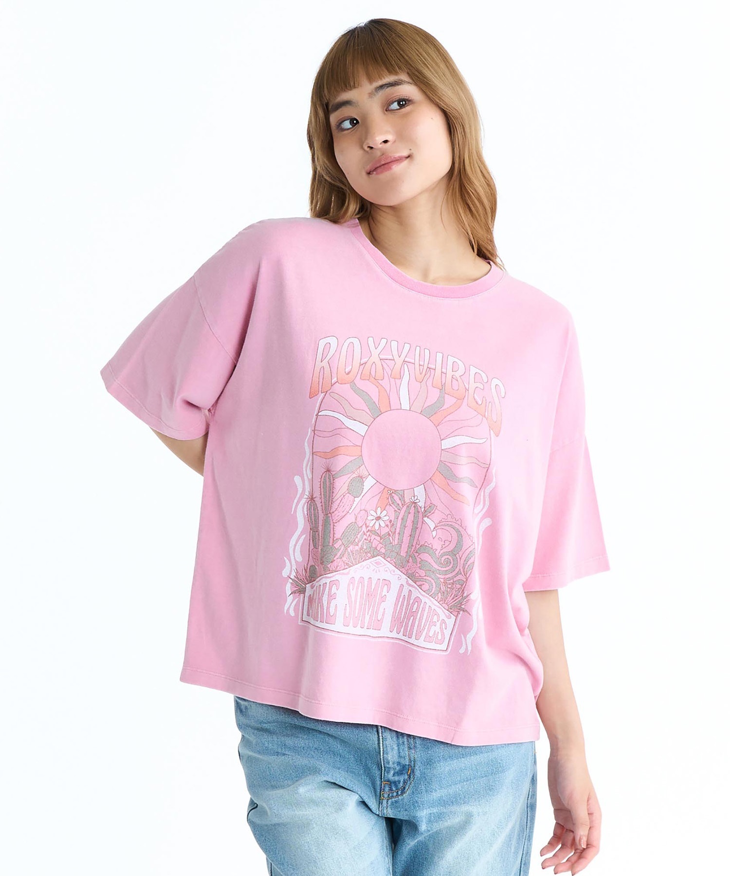 ROXY ロキシー 半袖 Tシャツ レディース フロントプリント RST261087(NAT-M)