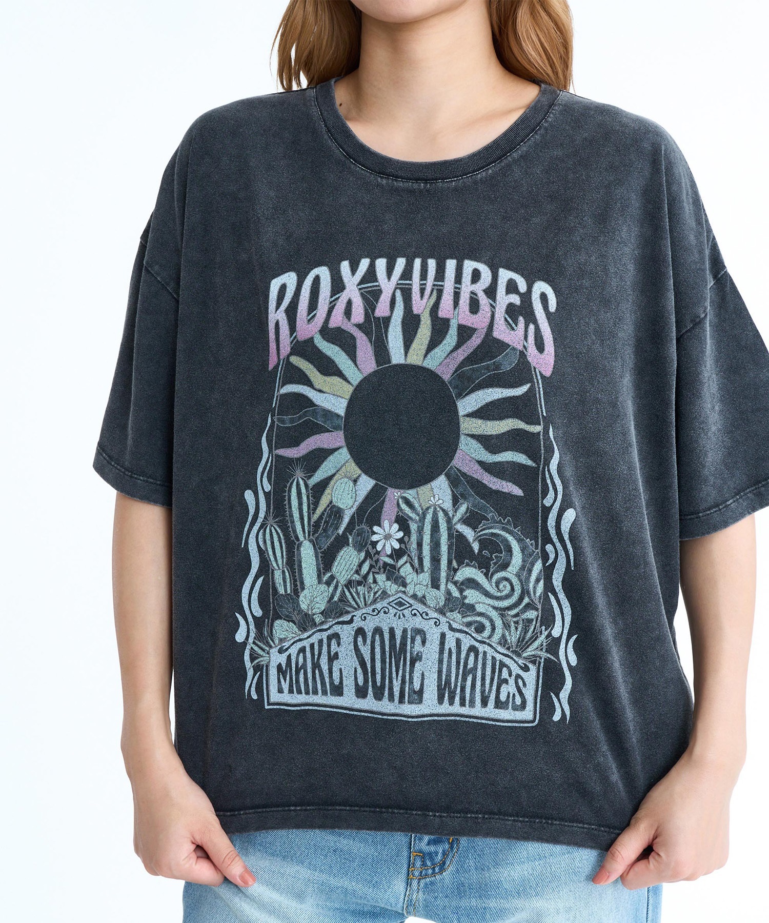 ROXY ロキシー 半袖 Tシャツ レディース フロントプリント RST261087(NAT-M)