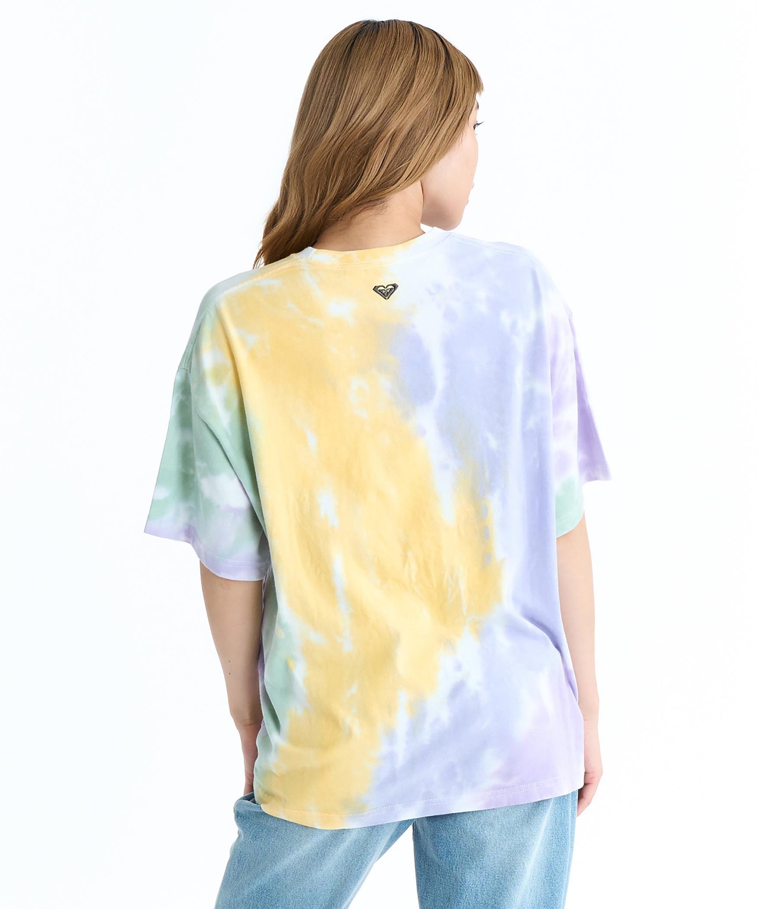 ROXY ロキシー 半袖 Tシャツ レディース バックプリント ボーダー タイダイ RST261093(BBO-M)