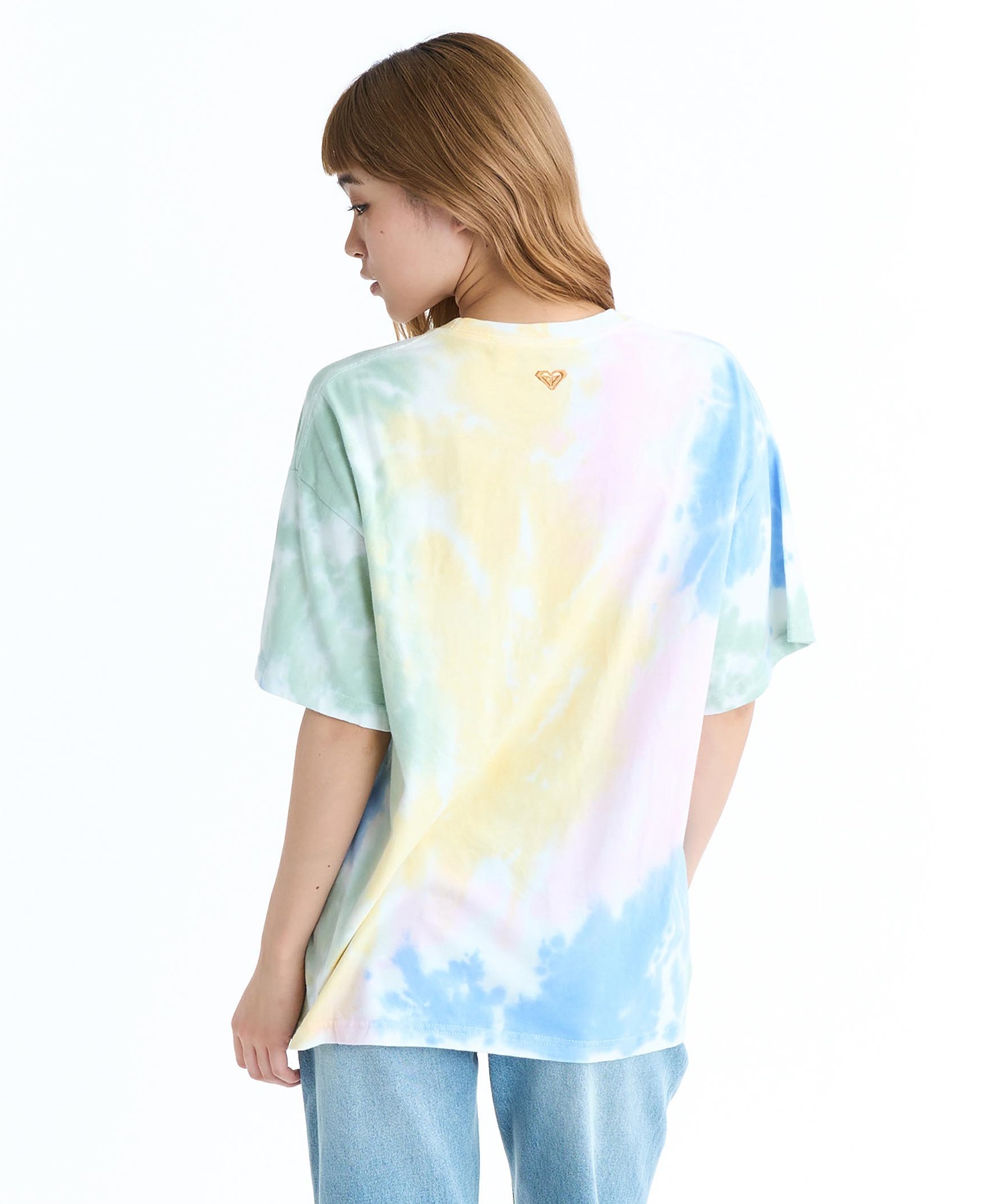 ROXY ロキシー 半袖 Tシャツ レディース バックプリント ボーダー タイダイ RST261093(BBO-M)