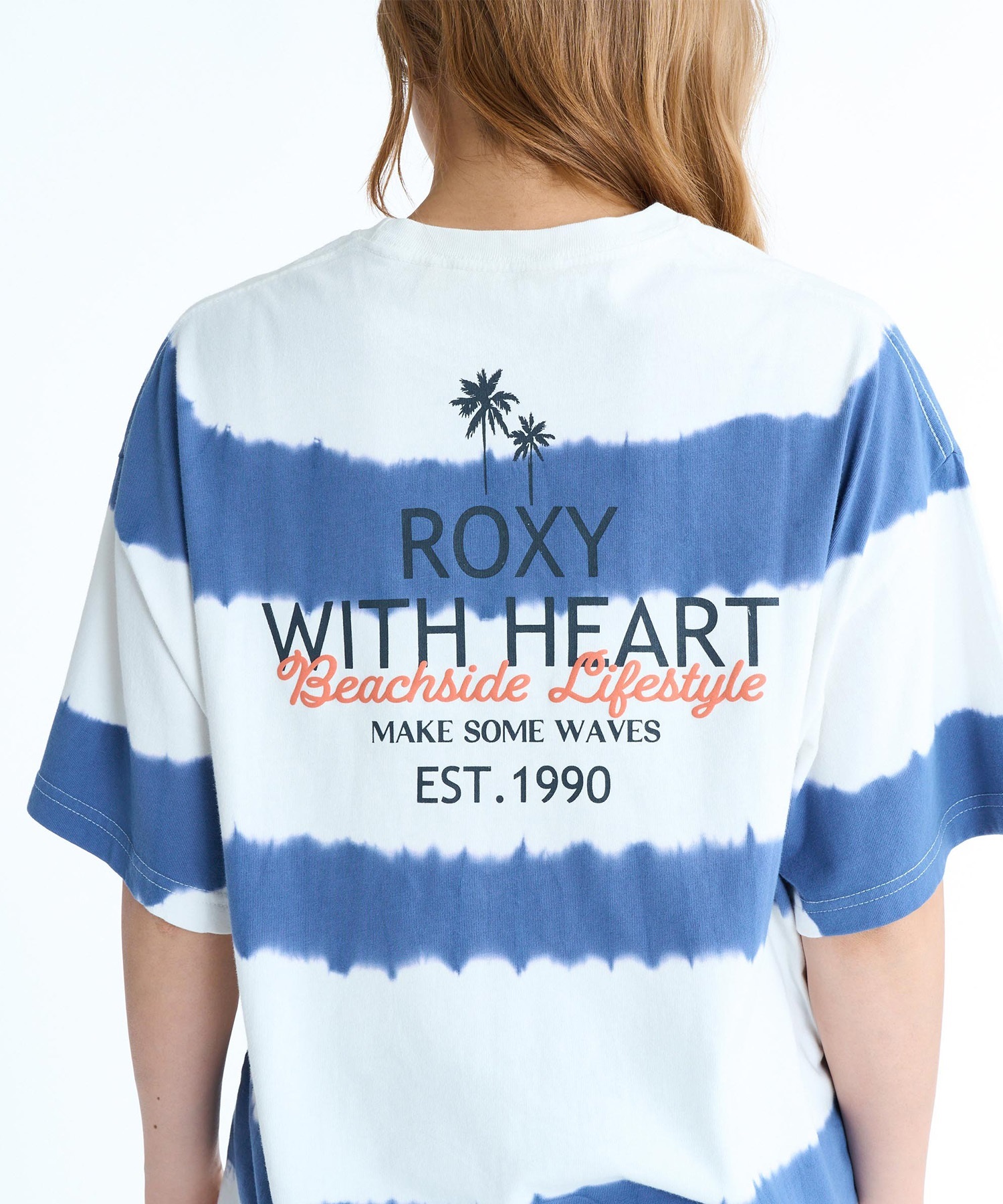 ROXY ロキシー 半袖 Tシャツ レディース バックプリント ボーダー タイダイ RST261093(BBO-M)