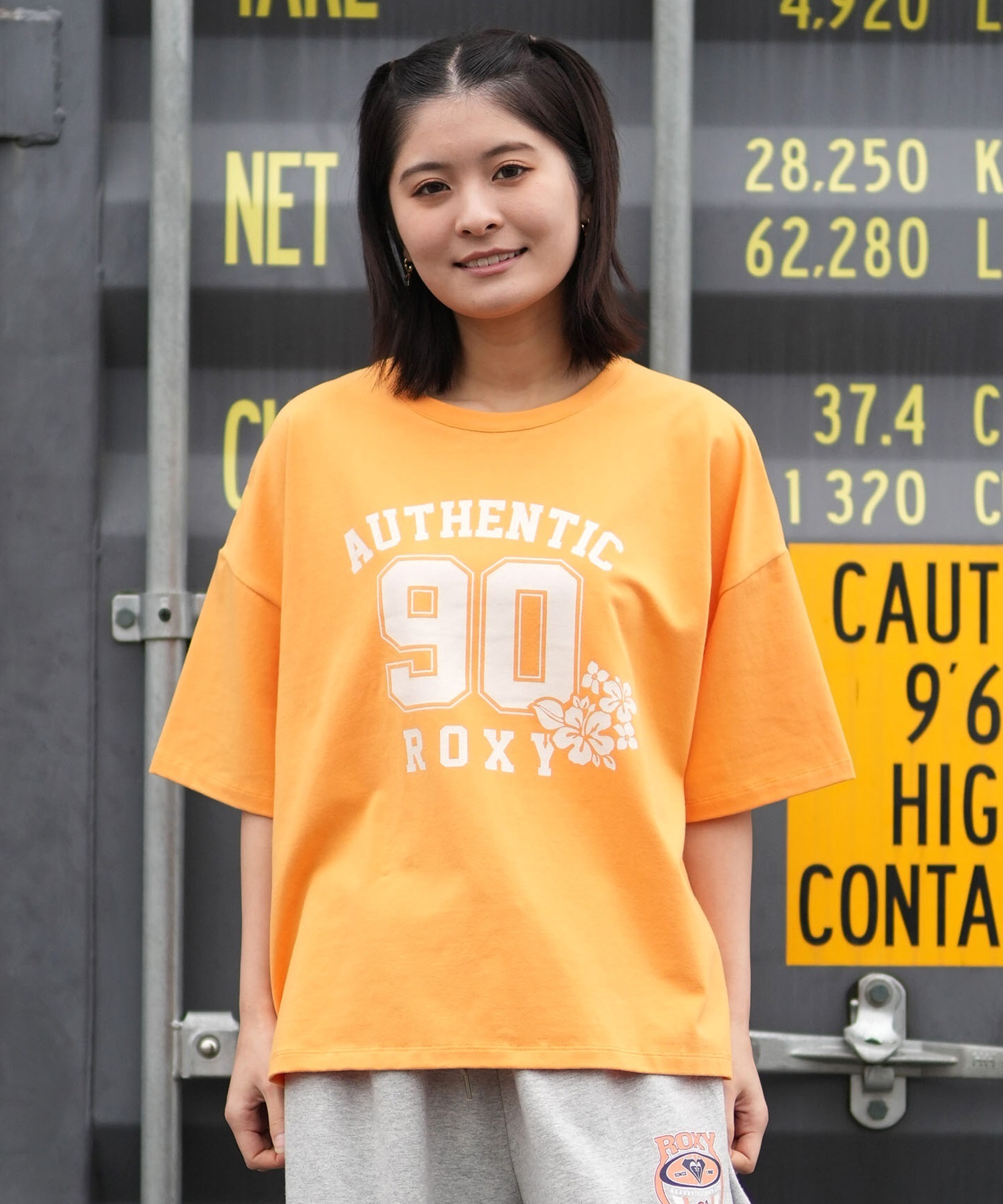 ROXY ロキシー 半袖 Tシャツ レディース フロントプリント RST261641M ムラサキスポーツ限定(WHT-M)