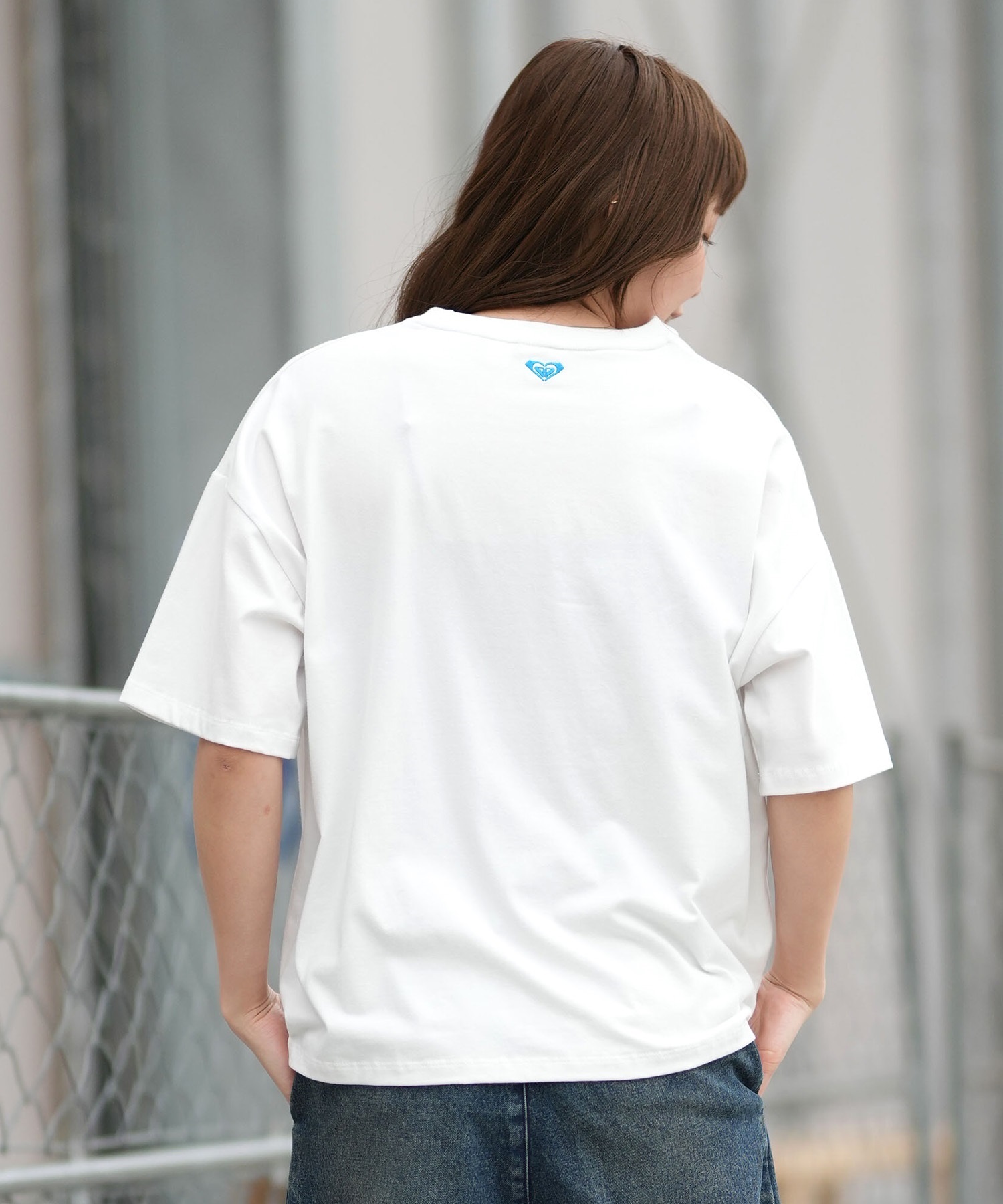 ROXY ロキシー 半袖 Tシャツ レディース フロントプリント RST261641M ムラサキスポーツ限定(WHT-M)