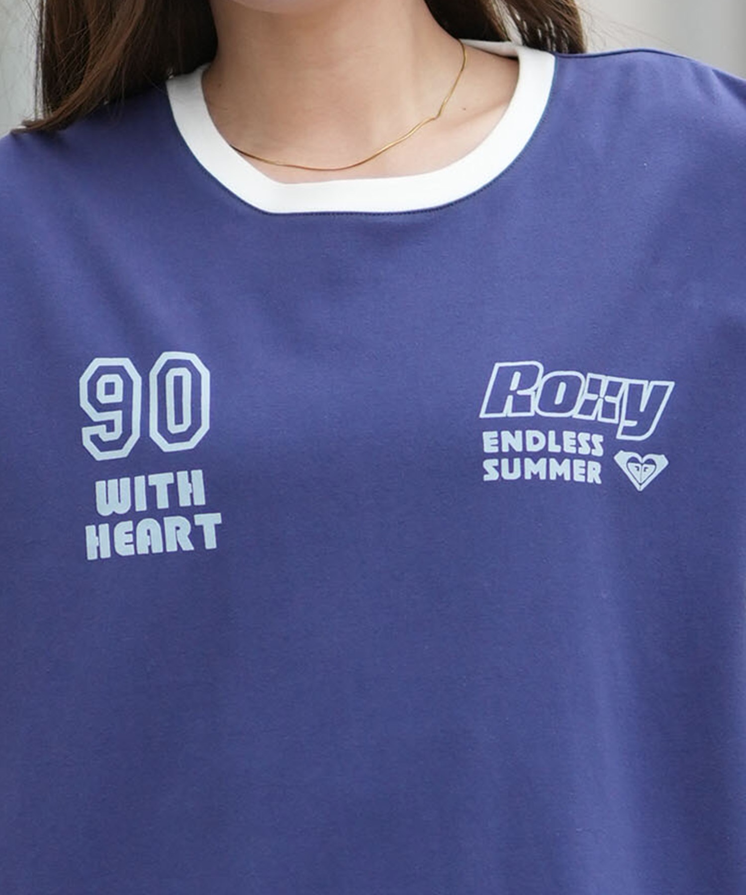 ROXY ロキシー 半袖 Tシャツ レディース フロントプリント RST261641M ムラサキスポーツ限定(WHT-M)