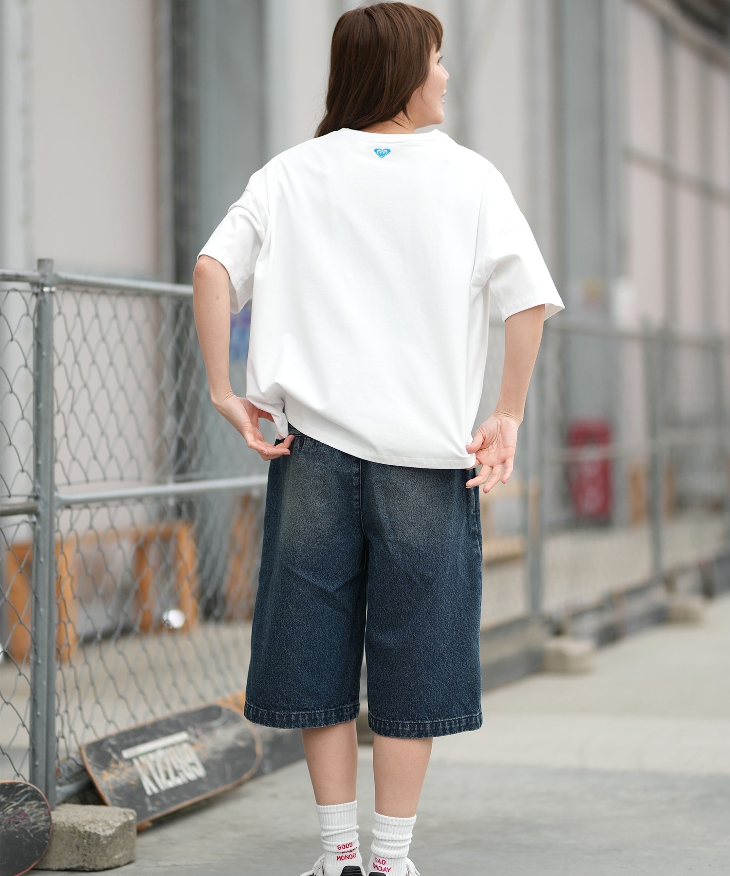 ROXY ロキシー 半袖 Tシャツ レディース フロントプリント RST261641M ムラサキスポーツ限定(WHT-M)