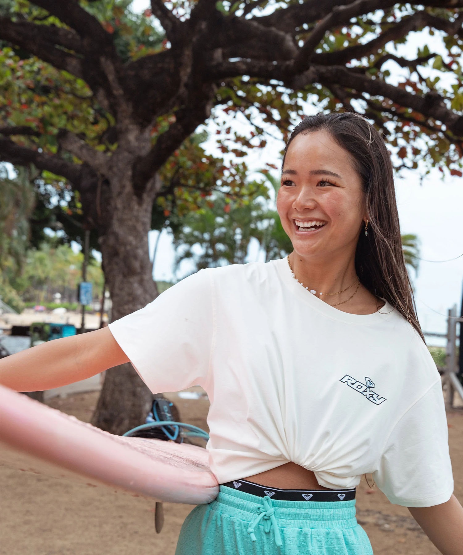 ROXY ロキシー 水着 ラッシュガード 半袖 Tシャツ レディース 水陸両用