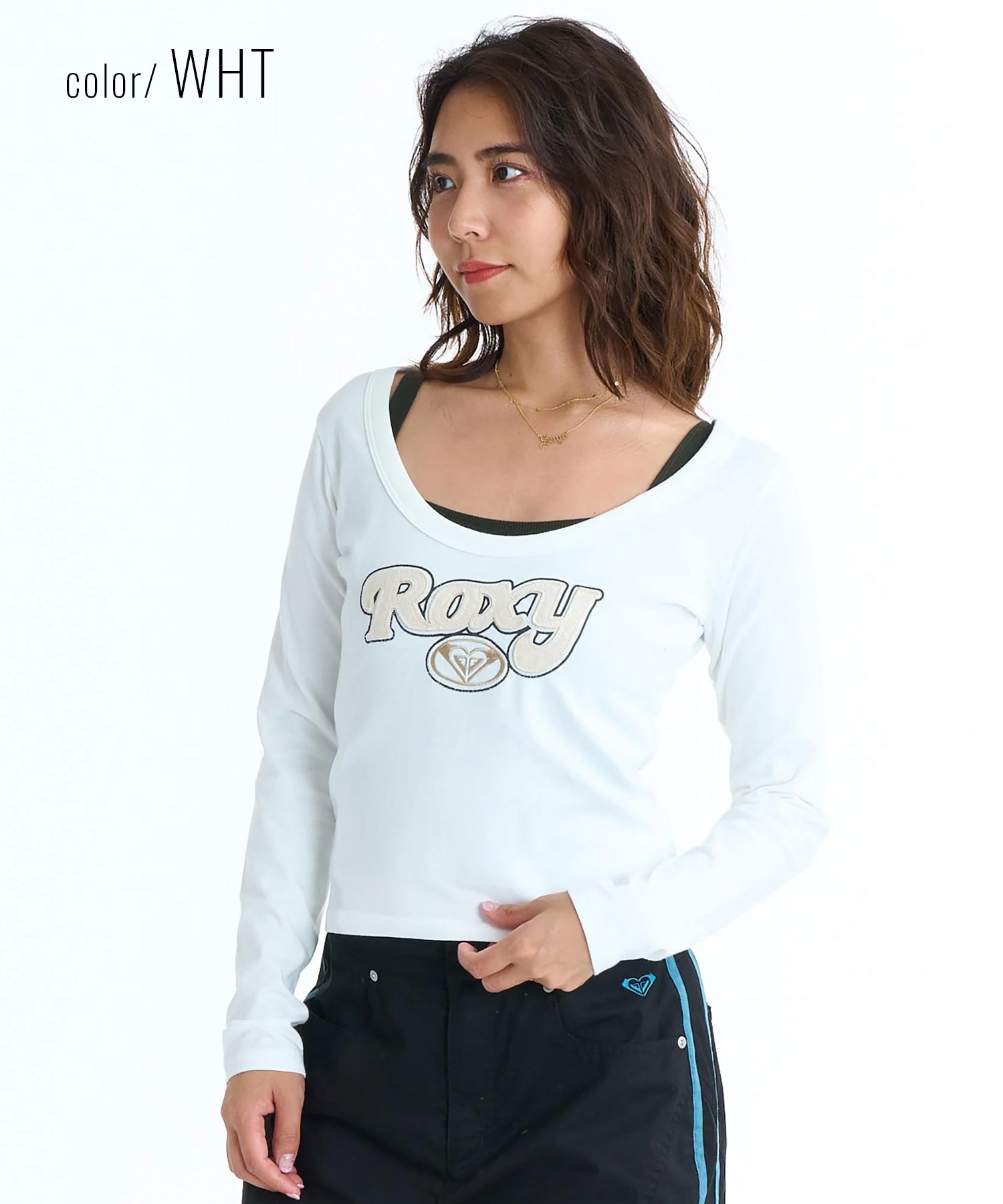 ROXY ロキシー 長袖 Tシャツ ロンT レディース キャミソール 2点セット