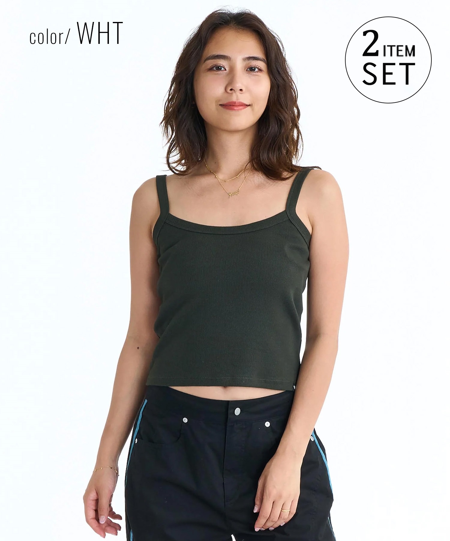 ROXY ロキシー 長袖 Tシャツ ロンT レディース キャミソール 2点セット