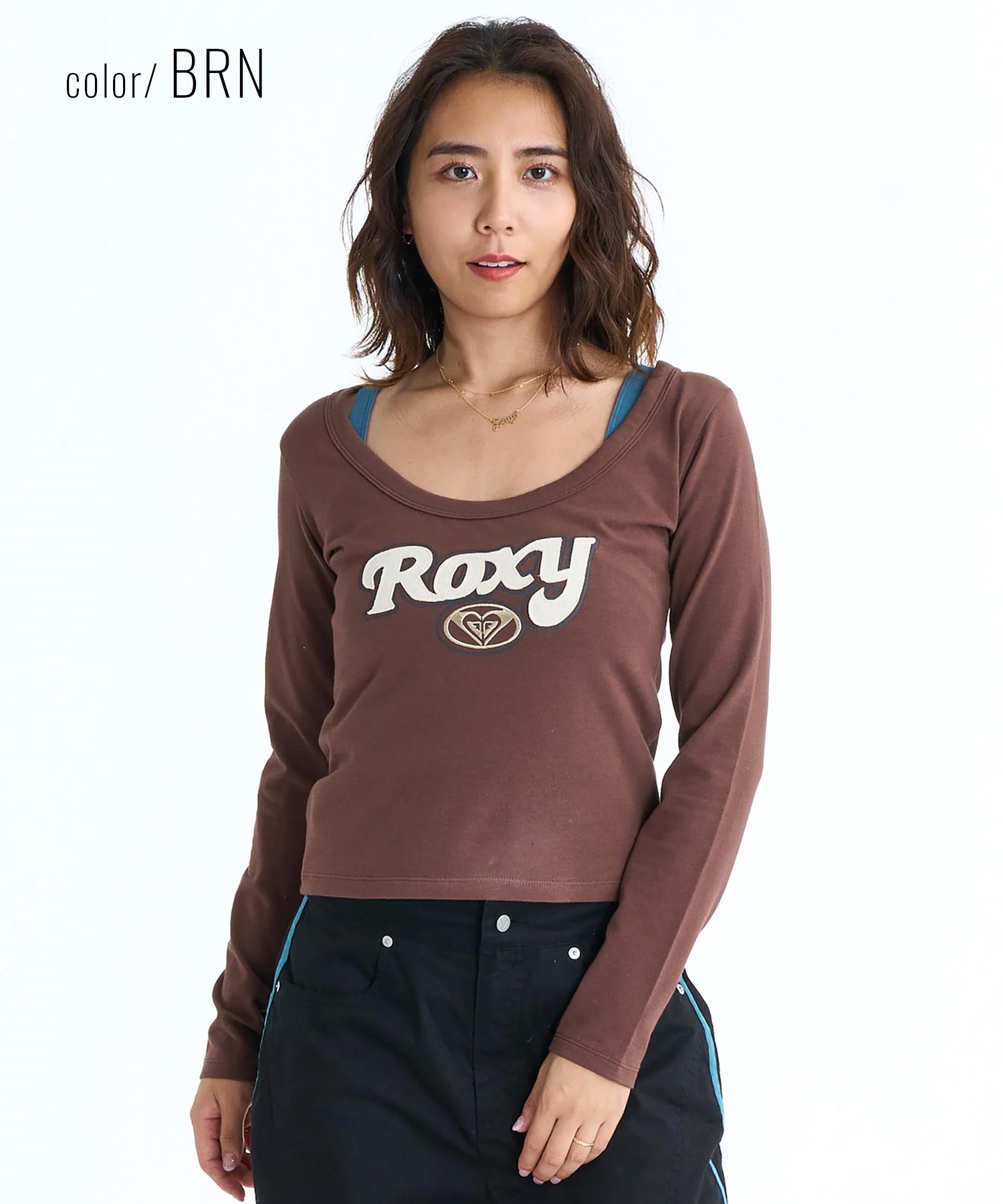 ROXY ロキシー 長袖 Tシャツ ロンT レディース キャミソール 2点セット