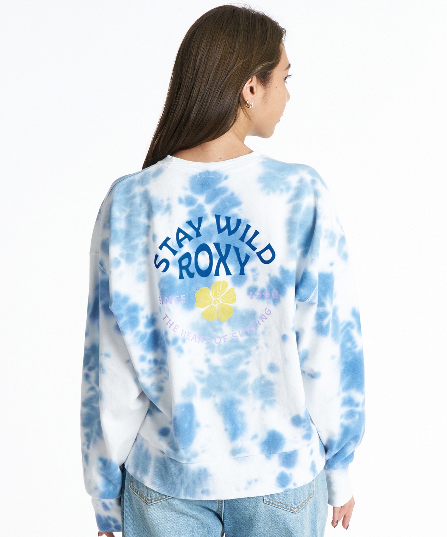ROXY ロキシー 長袖 Tシャツ ロンT レディース バックプリント 古着風
