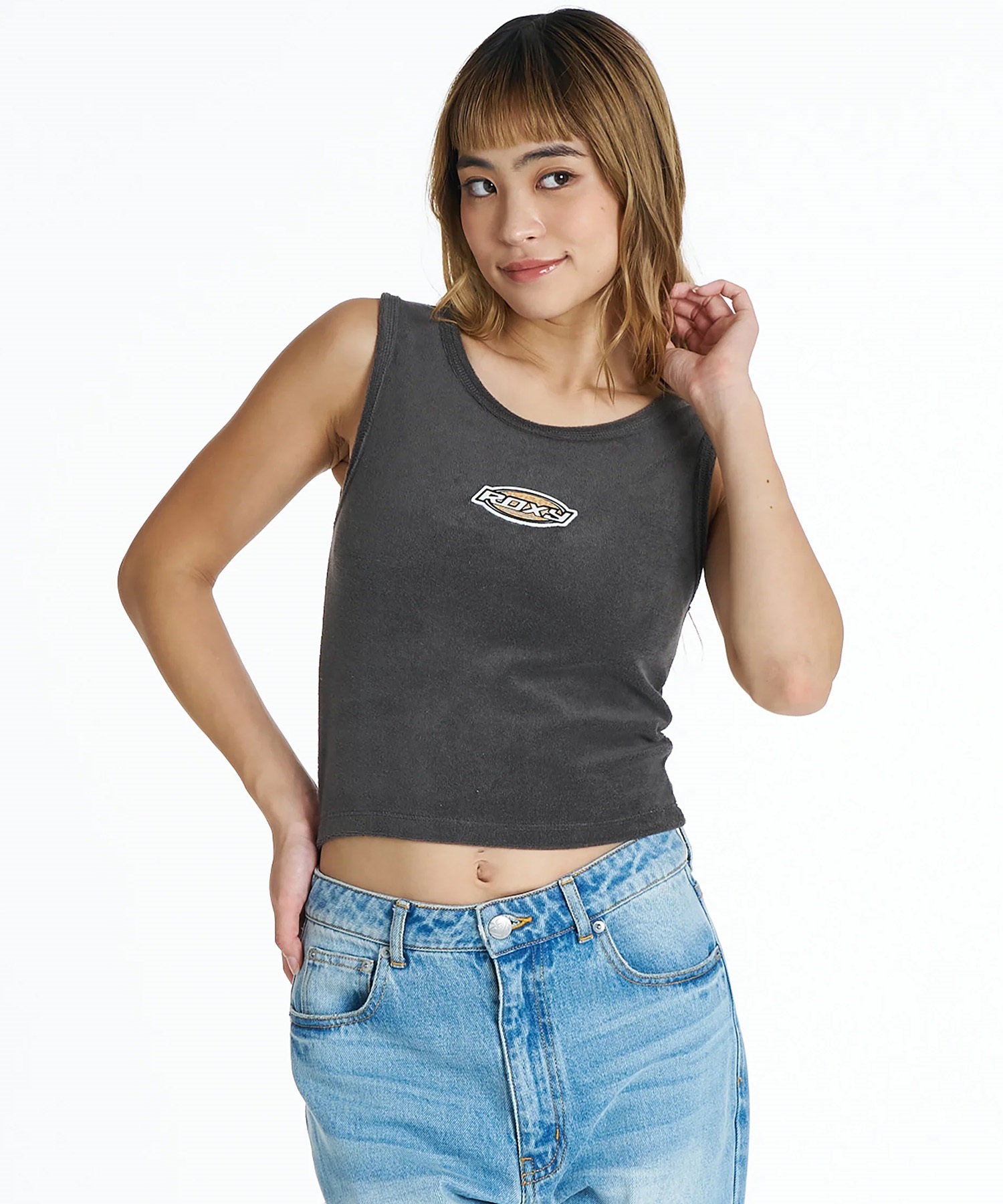 ROXY ロキシー タンクトップ レディース クロップド丈 ショート丈 SURF
