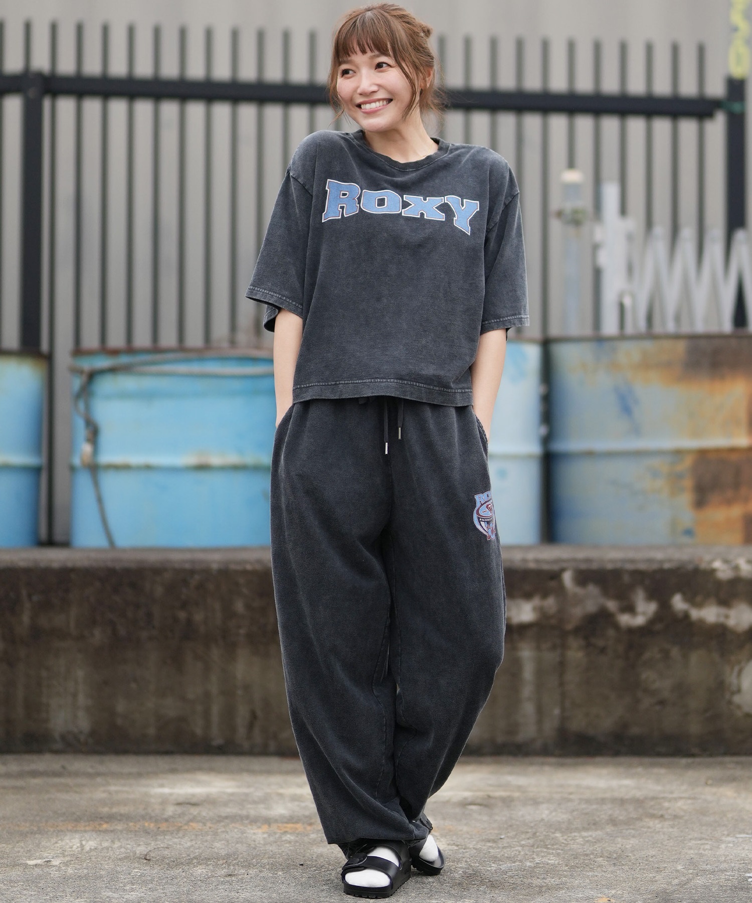 ROXY ロキシー ロングパンツ レディース スウェット パンツ バック