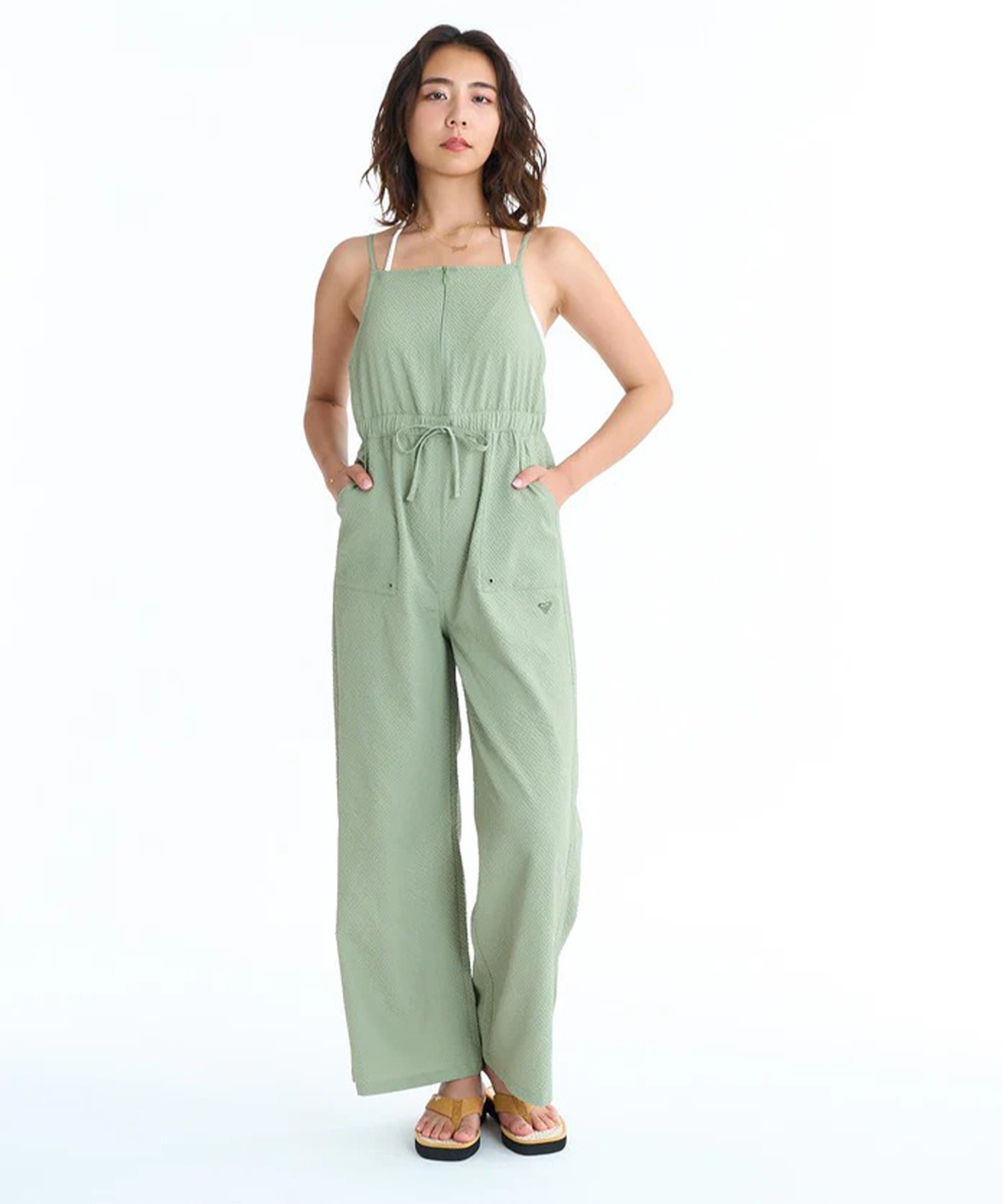 グリーン　S 女性用オーバーオール ROXY ROXY（ロキシー） /ロキシー STUFF RAD オーバーオール サロペット スノーボード