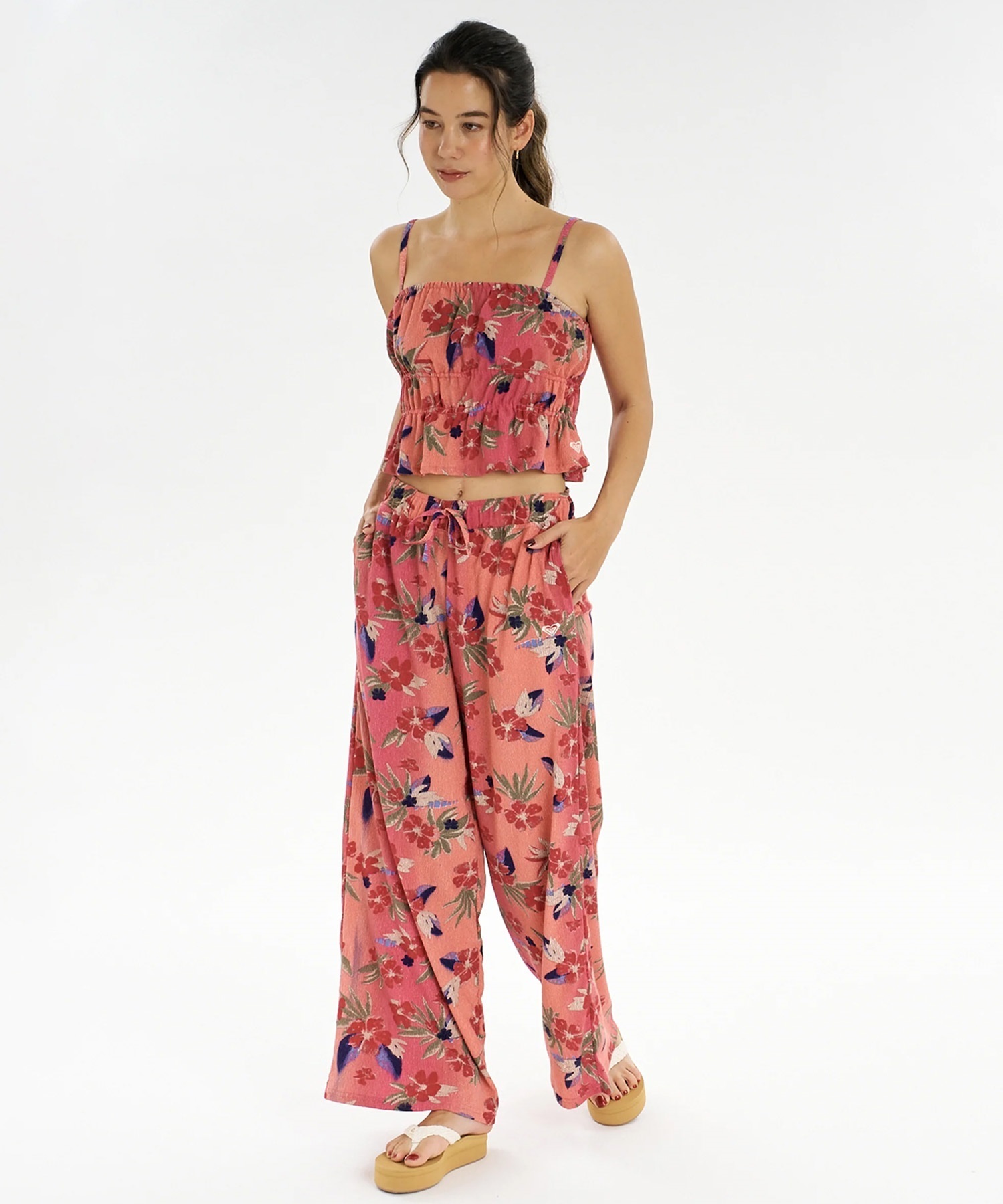 ROXY 花柄 ロングボード ROXY ロキシー ロングパンツ レディース ラッシュガードパンツ