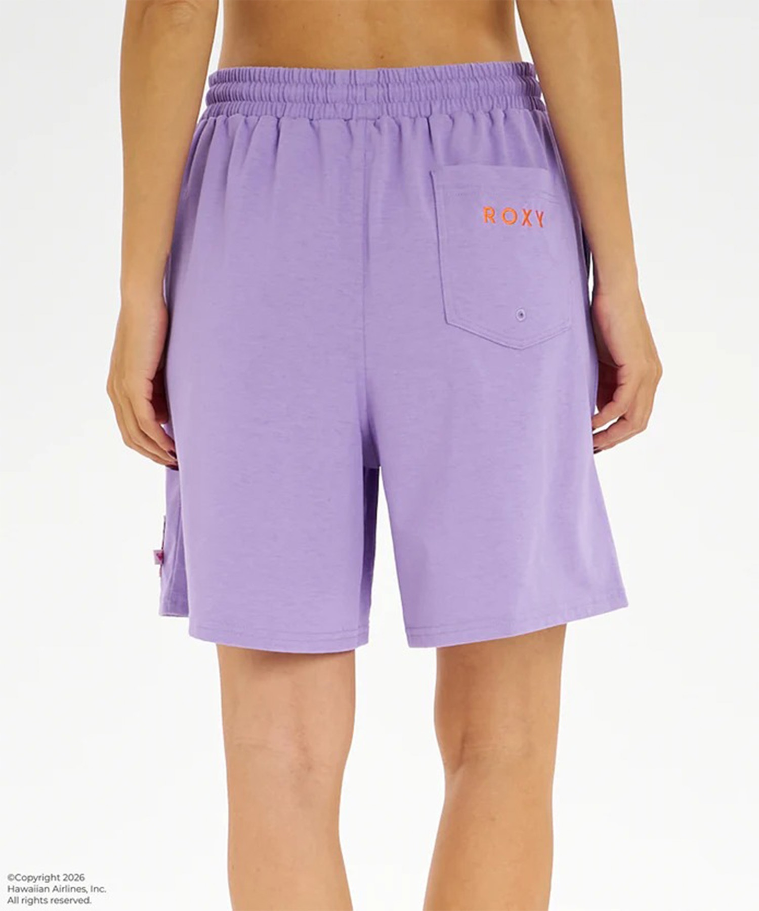 Roxy DRY FLIGHT ボードパンツS 紫 ROXY ロキシー HAWAIIAN AIRLINES コラボ ハーフパンツ ボードショーツ