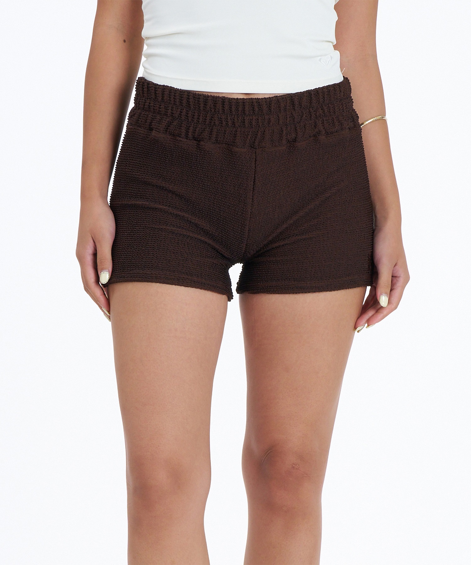 rosymonster POSY キルティングショートパンツ ブラウン rosymonster POSY キルティングショートパンツ ブラウン Bottoms
