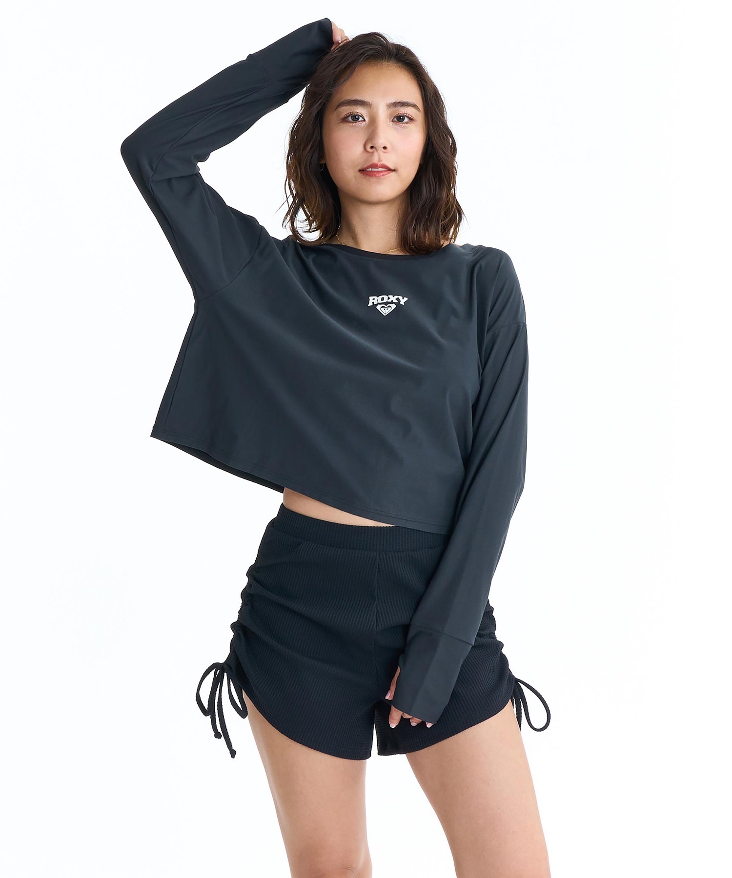 ROXY ロキシー 水着 3点セット ビキニ レディース 長袖ラッシュガード