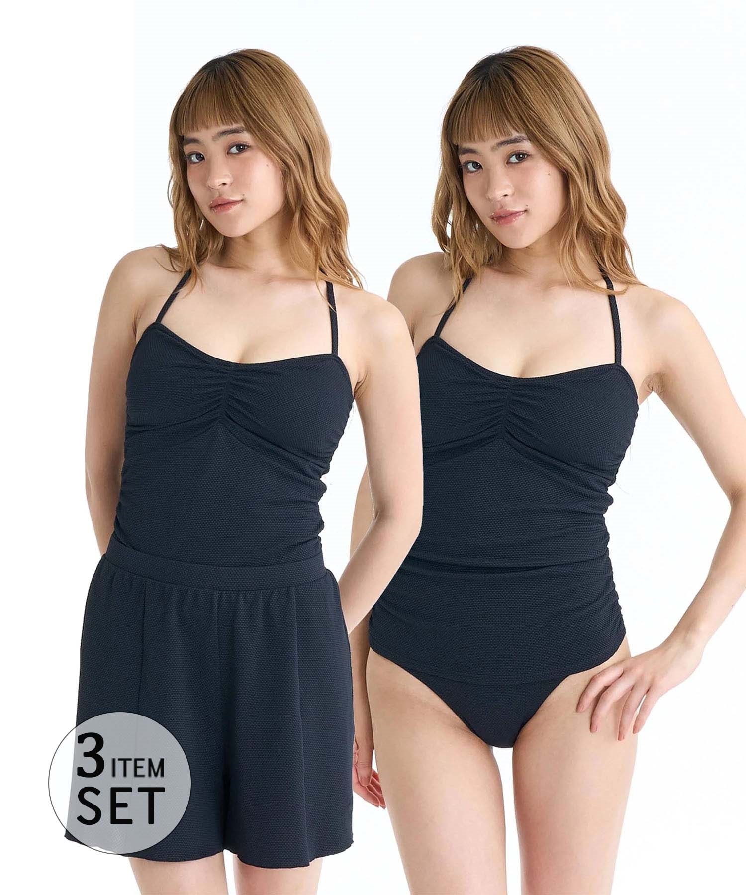 ROXY ロキシー 水着 3点セット レディース セパレート キュロット