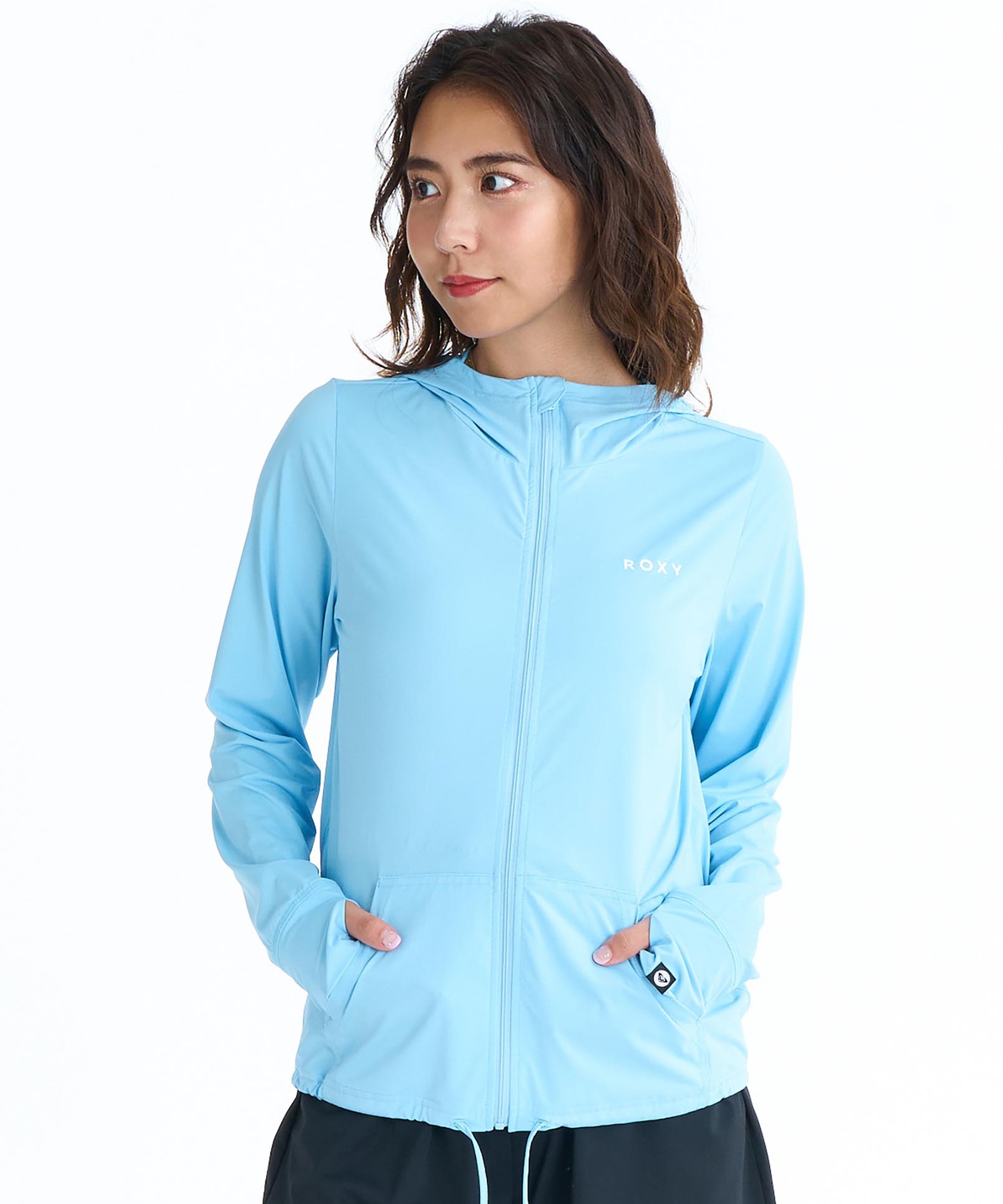 スカーラ　ヨガ　スポーツ　ラバ　セット　美品　ロキシー ROXY ロキシー 水着 ラッシュガード ジップアップ パーカー レディース