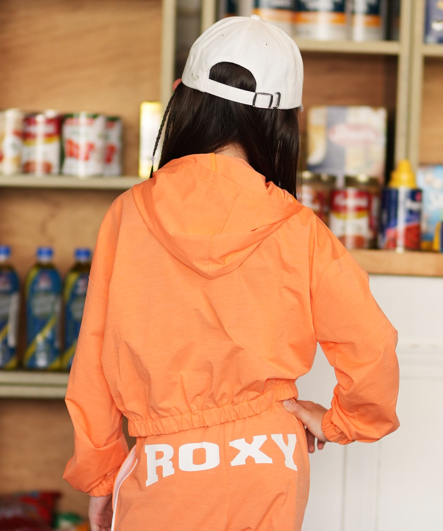 ROXY ロキシー ジャケット キッズ フードラッシュガード MINI SALTY SQUAD HOODIE TLY261652M(ORG-130cm)