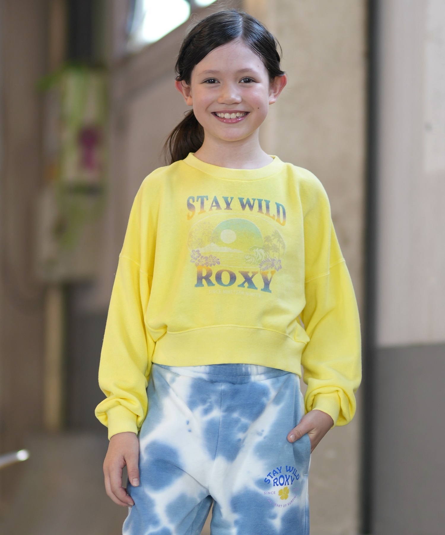 ROXY ロキシー トレーナー スウェット キッズ 子供 MINI STAY WITH