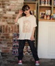 ROXY ロキシー 半袖 Tシャツ キッズ ジュニア 子供 オーバーサイズ MINI ROXY VIBES TST261116(BBK-130cm)