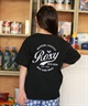 ROXY ロキシー 半袖 Tシャツ キッズ ジュニア 子供 女の子 MINI ROXY WITH HEART Tシャツ TST261117(BBK-130cm)