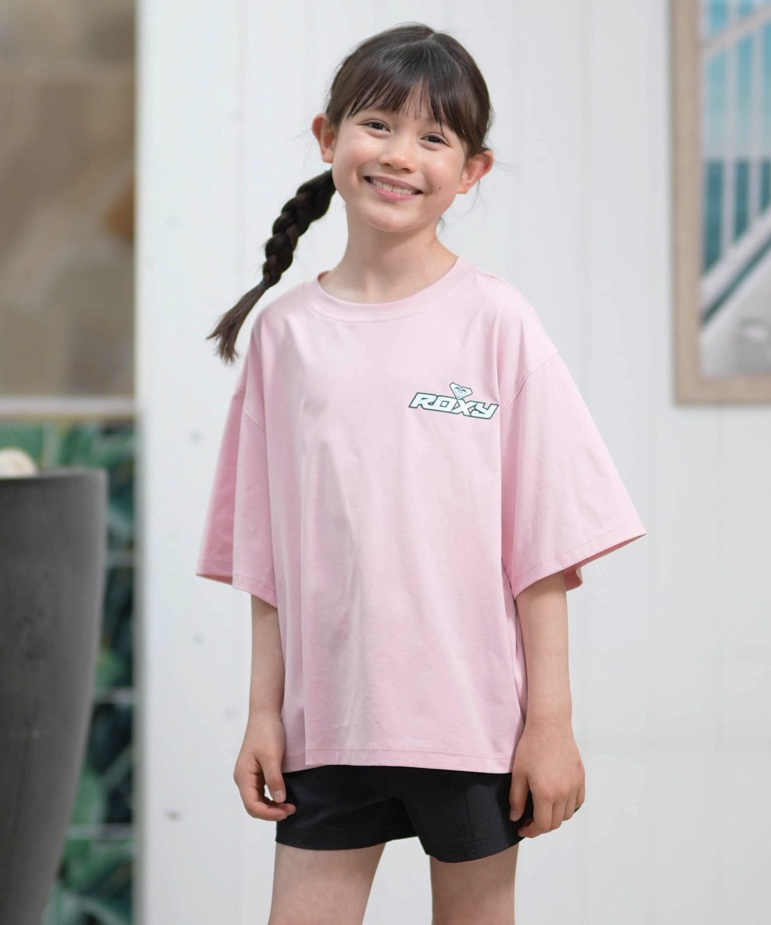 ROXY ロキシー 半袖 Tシャツ キッズ ジュニア 水陸両用 UVカット MINI