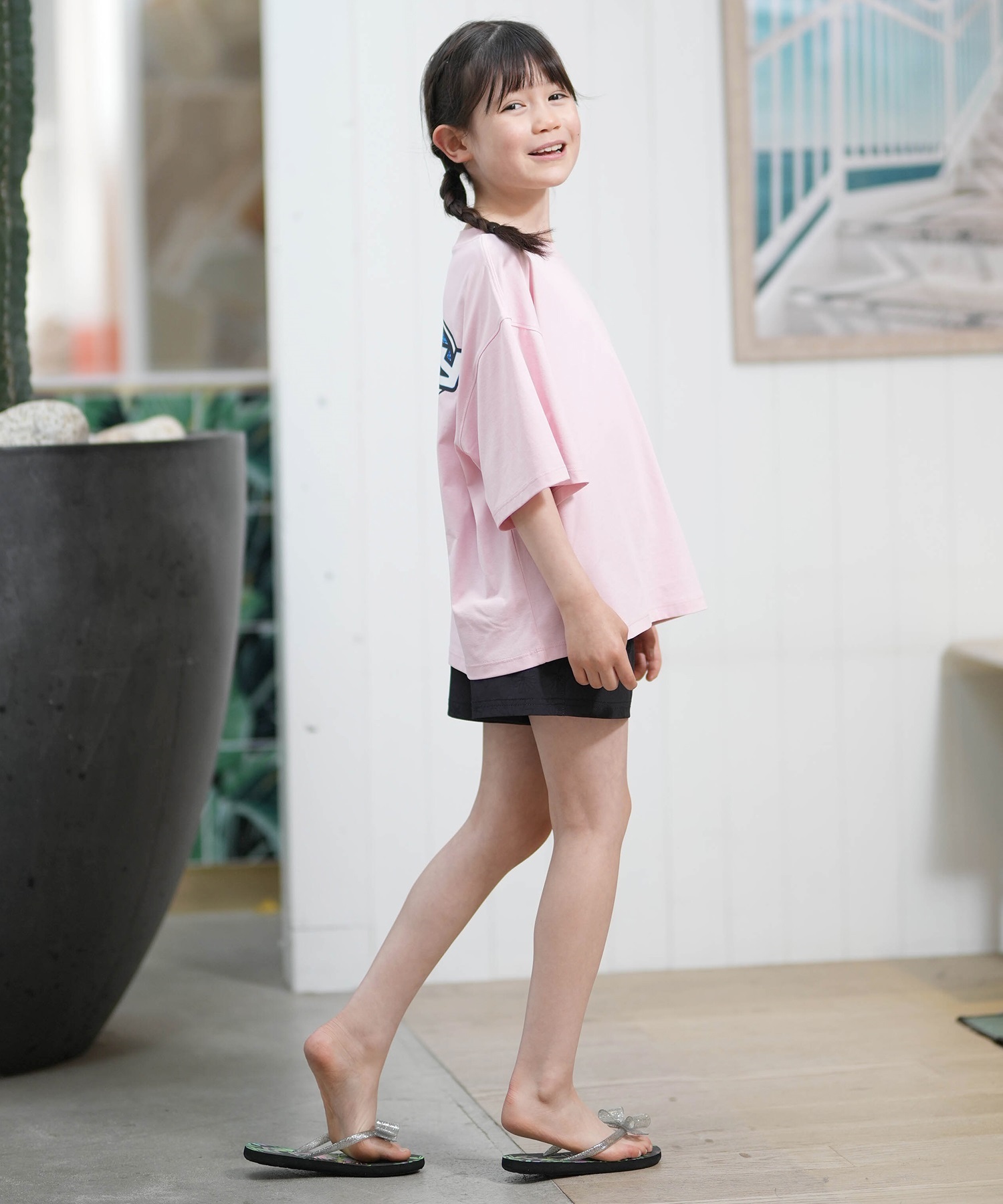 ROXY ロキシー 半袖 Tシャツ キッズ ジュニア 水陸両用 UVカット MINI
