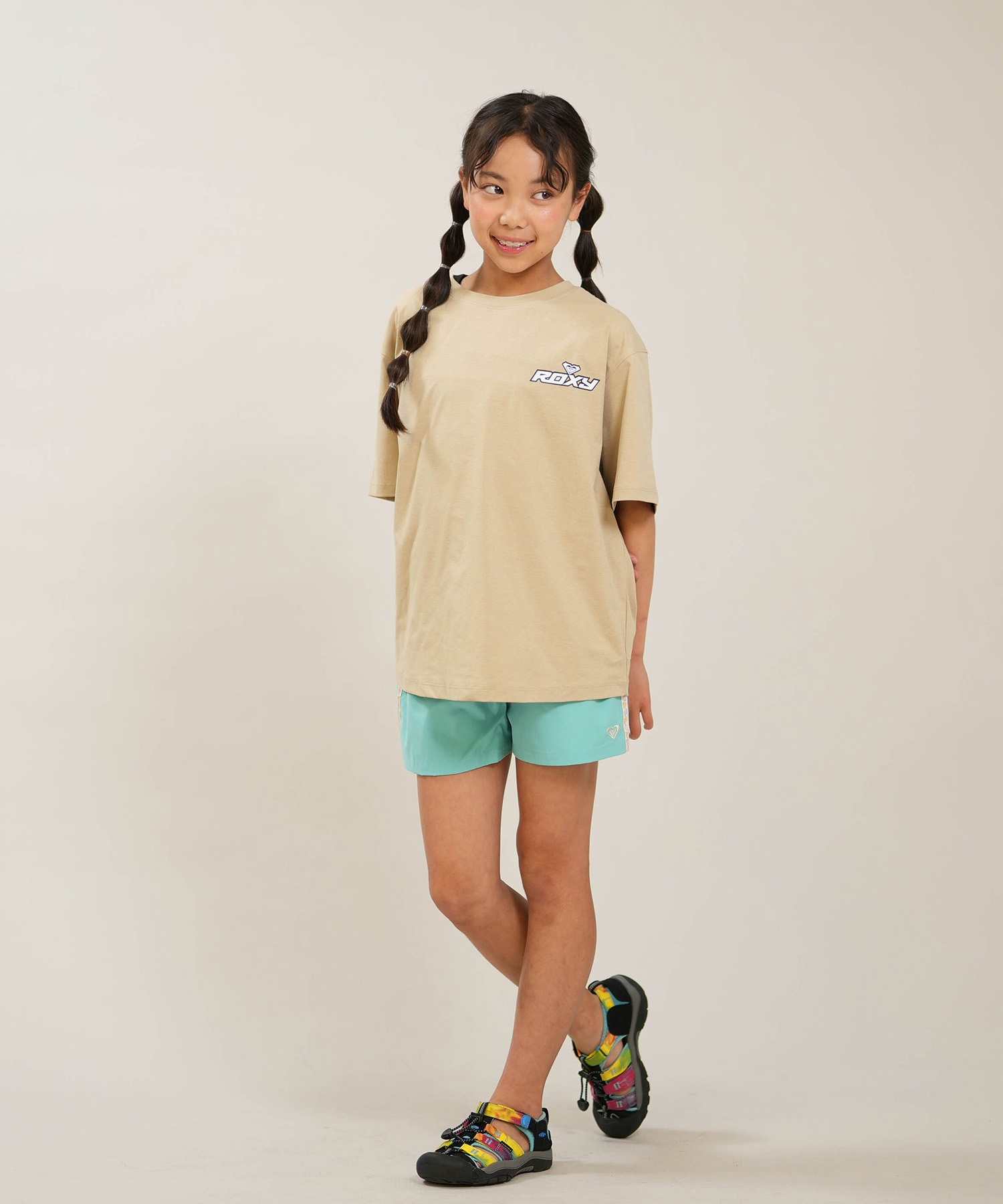 ROXY ロキシー 半袖 Tシャツ キッズ ジュニア 水陸両用 UVカット MINI