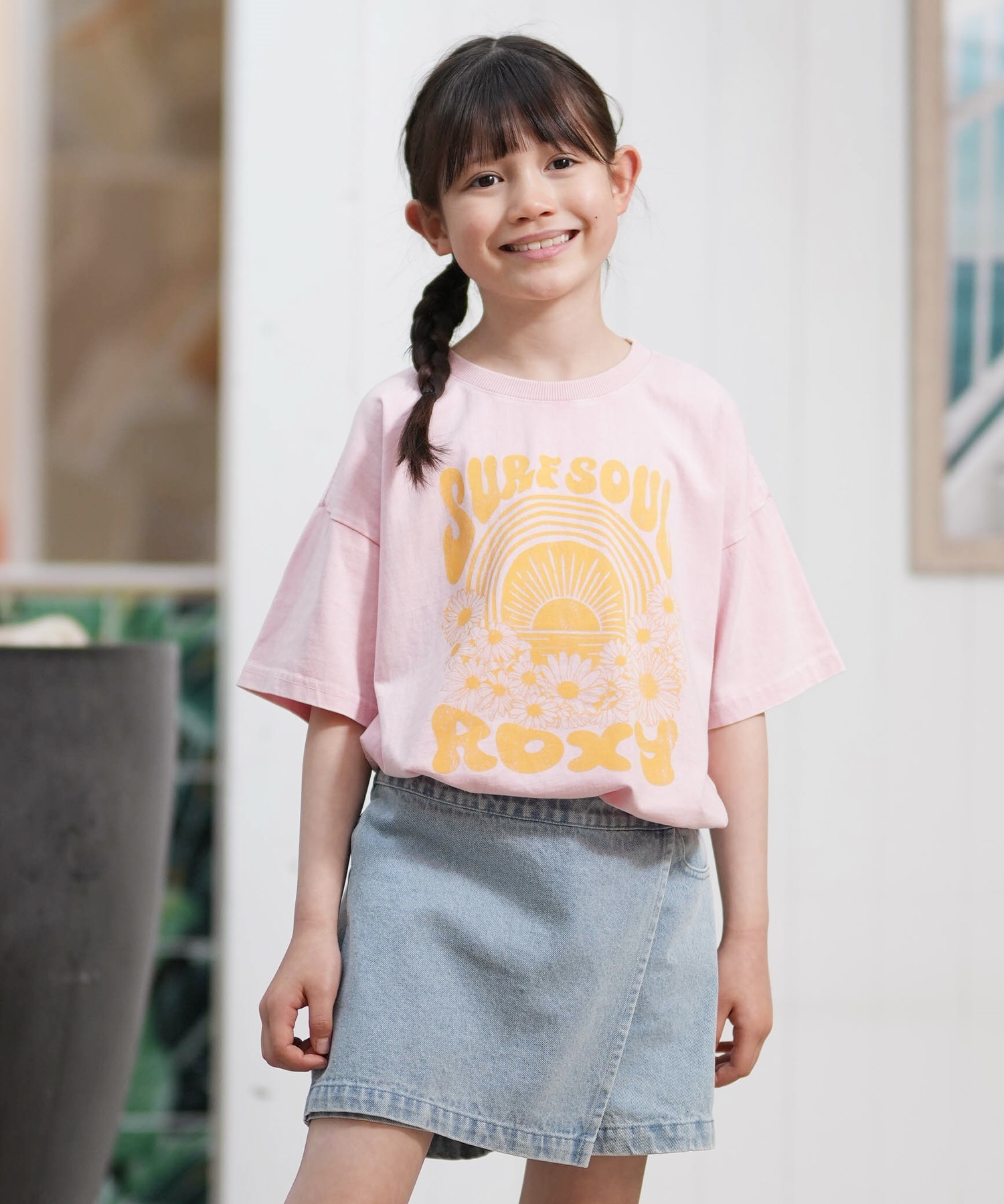 ROXY ロキシー 半袖 Tシャツ キッズ ジュニア MINI RAINBOW ROXY