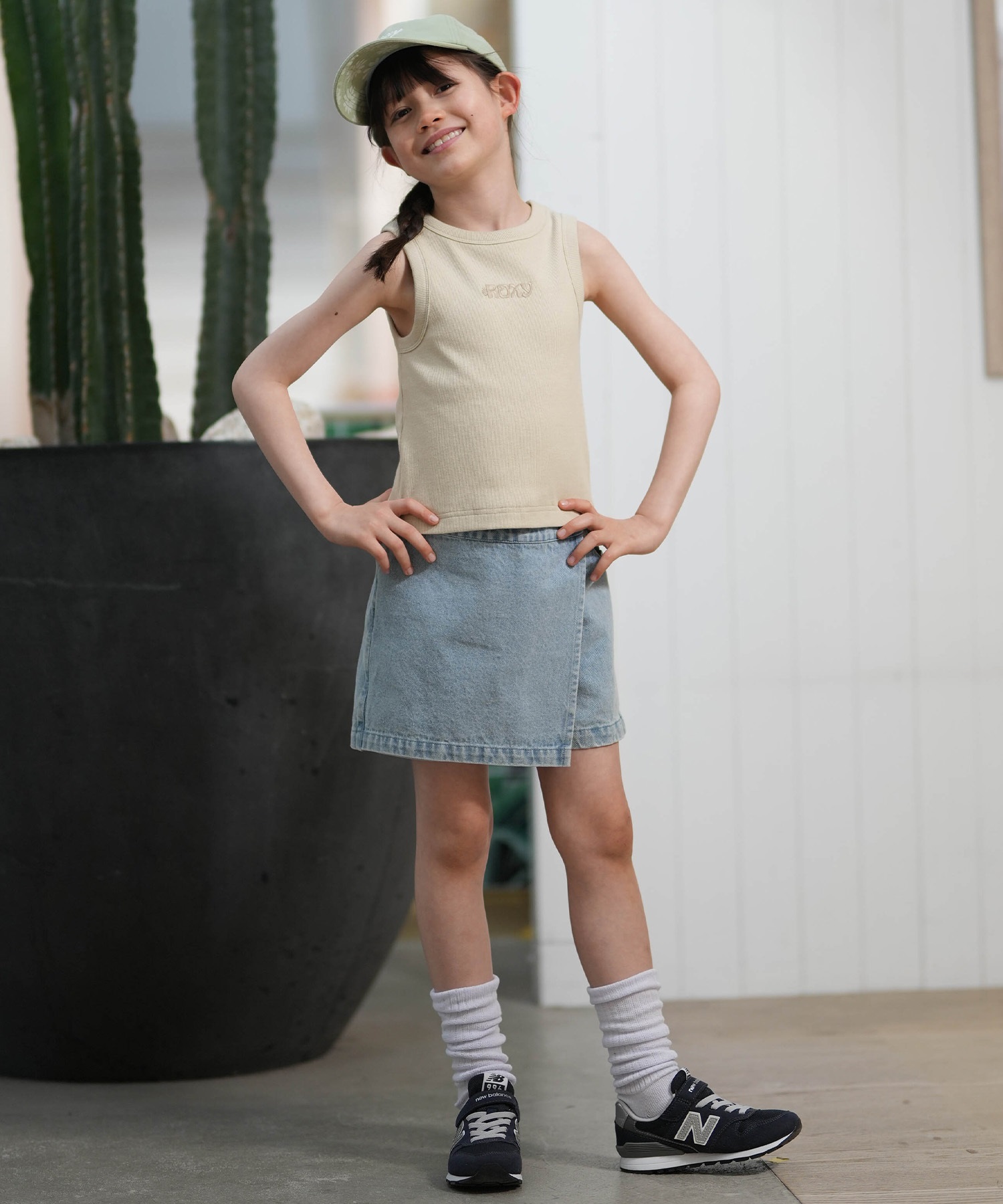 ROXY ロキシー タンクトップ キッズ ジュニア 子供 ロゴ MINI CREST OF