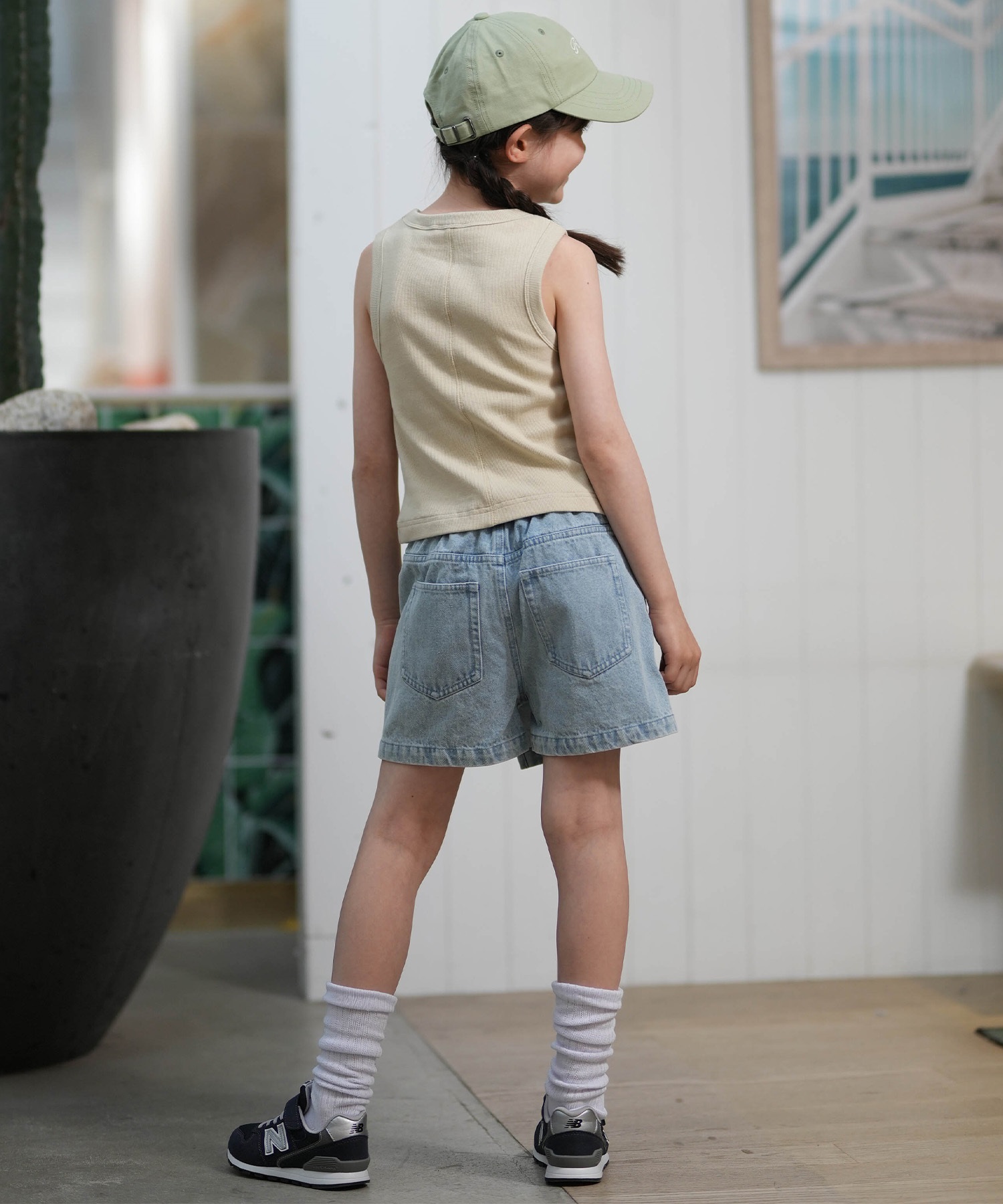 【DSサイズ】クワガタ タンクトップ ROXY ロキシー タンクトップ キッズ ジュニア 子供 ロゴ MINI CREST OF