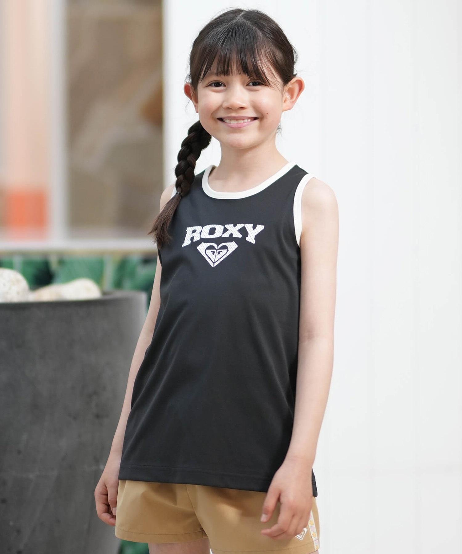 ROXY ロキシー タンクトップ キッズ ジュニア 子供 ロゴ MINI WAVE