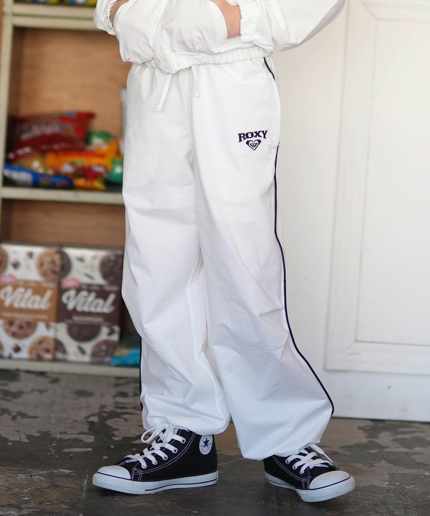 ROXY ロキシー ロングパンツ キッズ ラッシュガード MINI SALTY SQUAD PANTS TLY261653M(ORG-130cm)