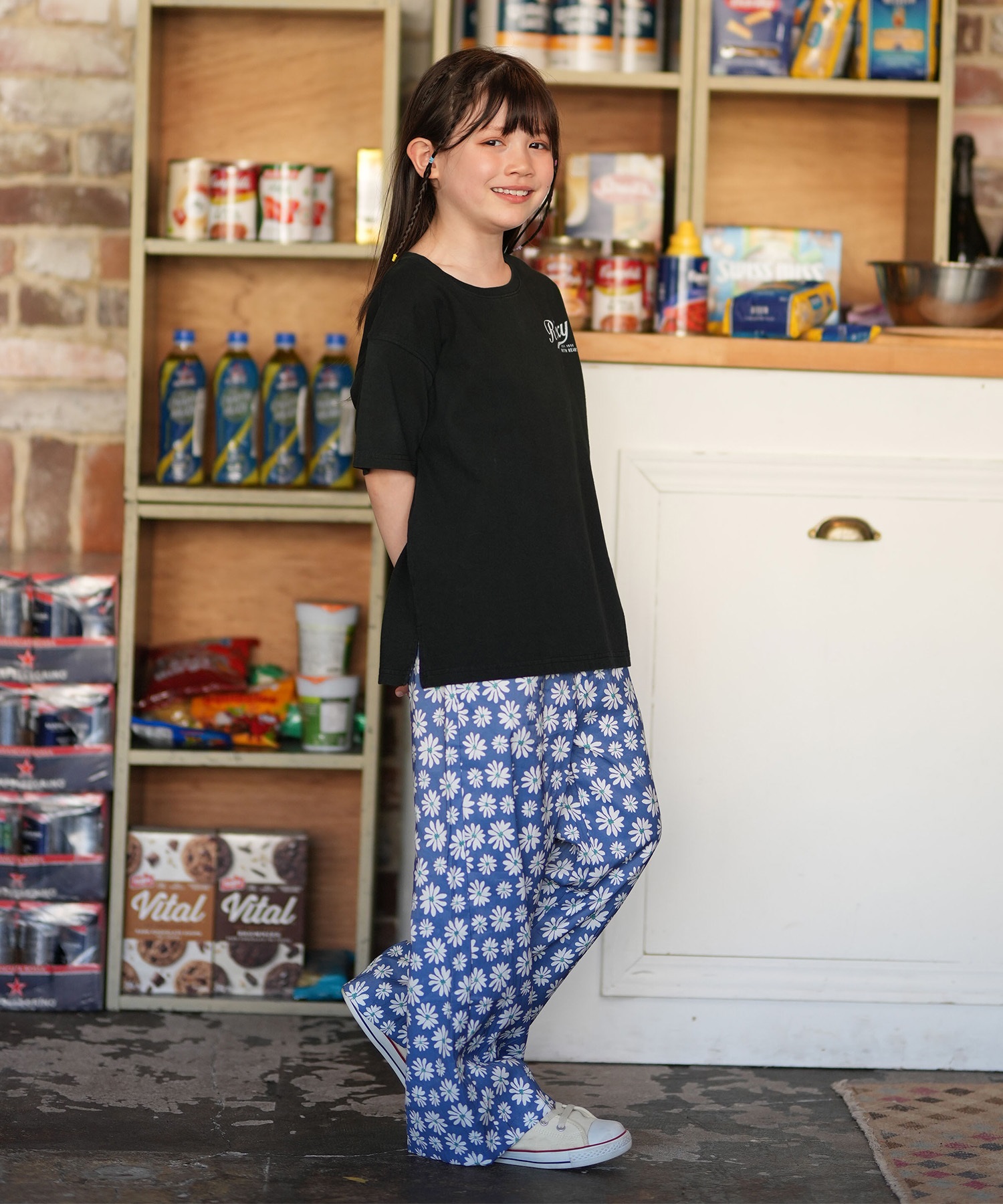 ROXY ロキシー ロングパンツ キッズ ジュニア 子供 ワイドパンツ MINI