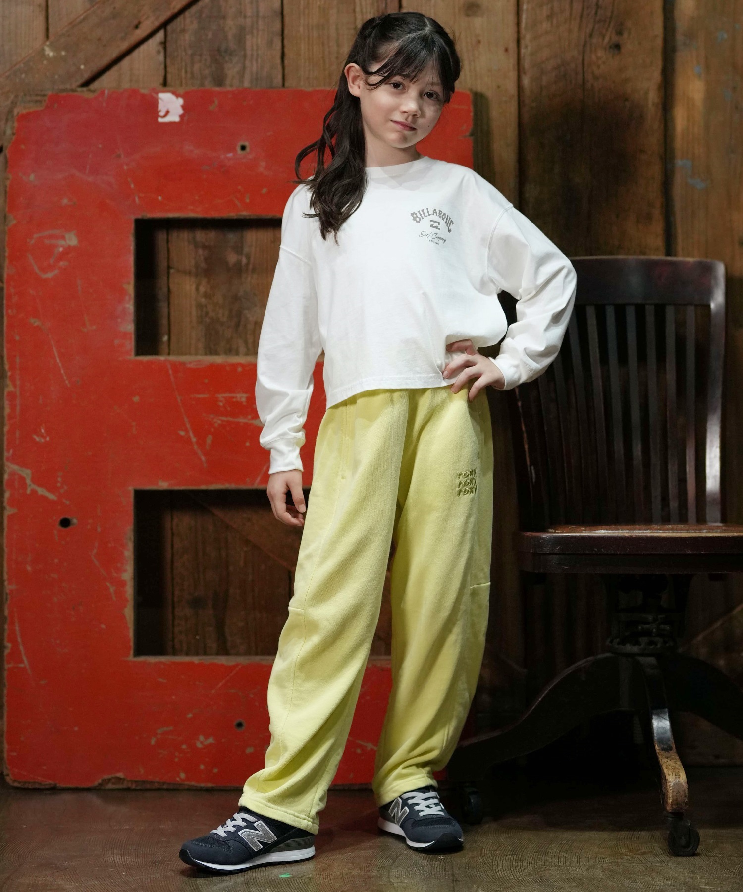 ROXY ロキシー ロングパンツ キッズ 子供 スウェット パンツ MINI SALT